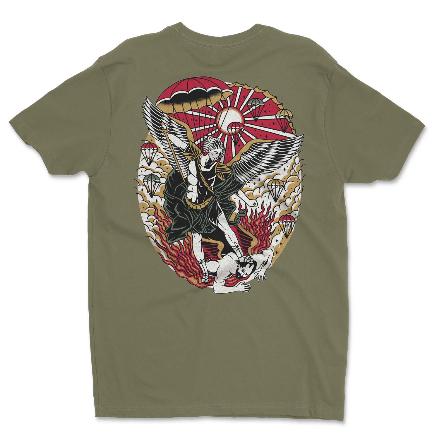 St. Michael Traditional Shirt Military Green