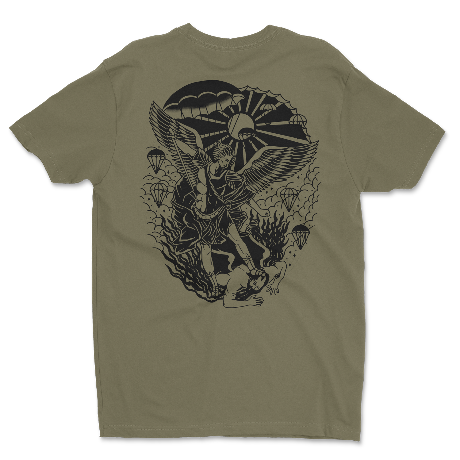 St. Michael Traditional Shirt Military Green