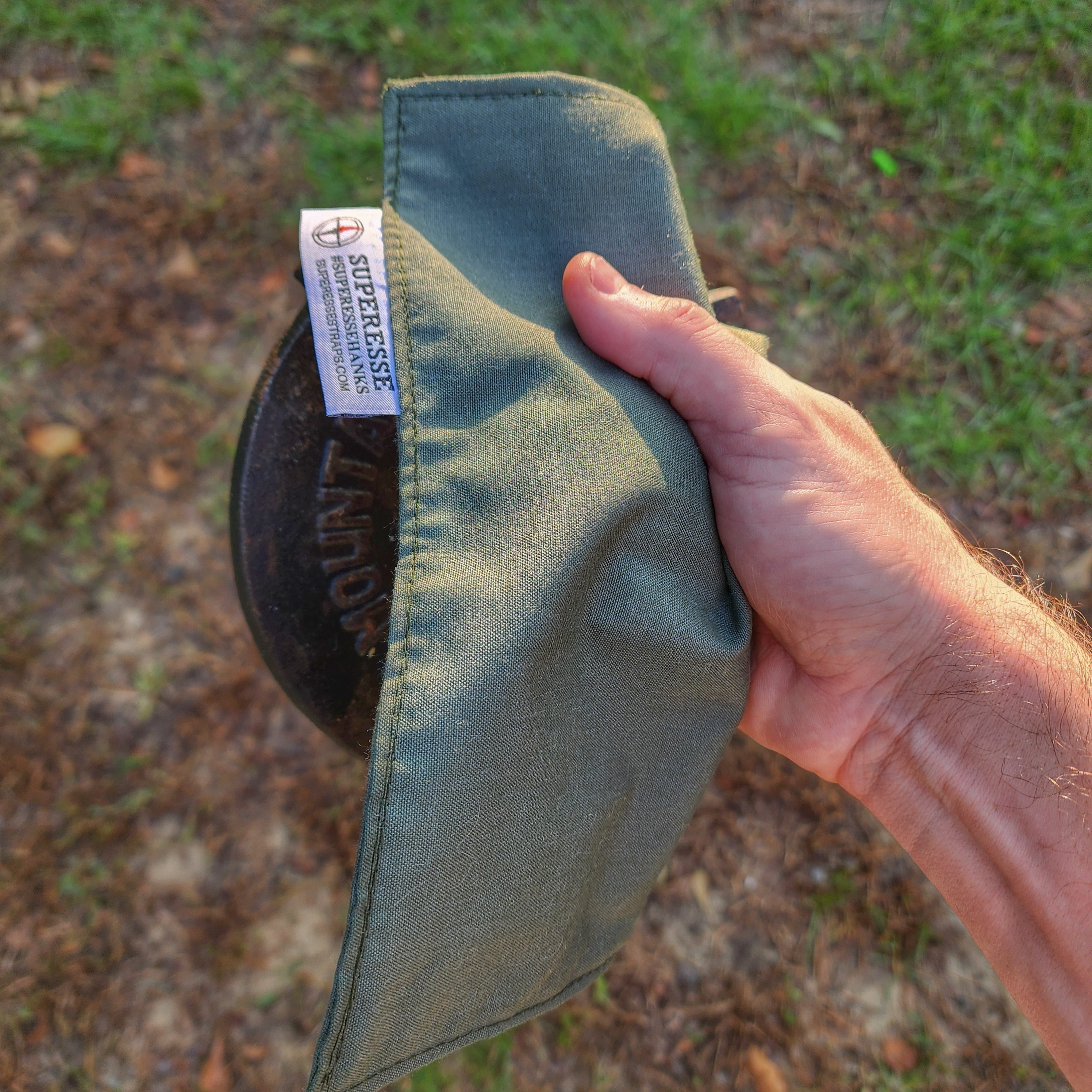 Camp Rag - Burn Proof Work Cloth built from Durable Kevlar Fabric w/ Lanyard Grommet.