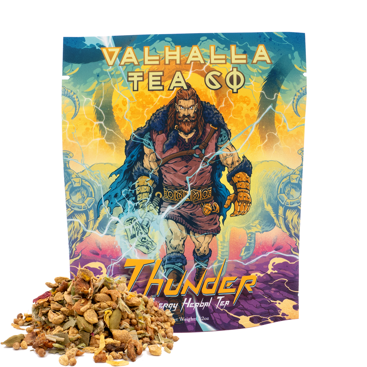 Thunder | Spicy & Fruity | Energy Herbal Tea | Non-Caffeinated
