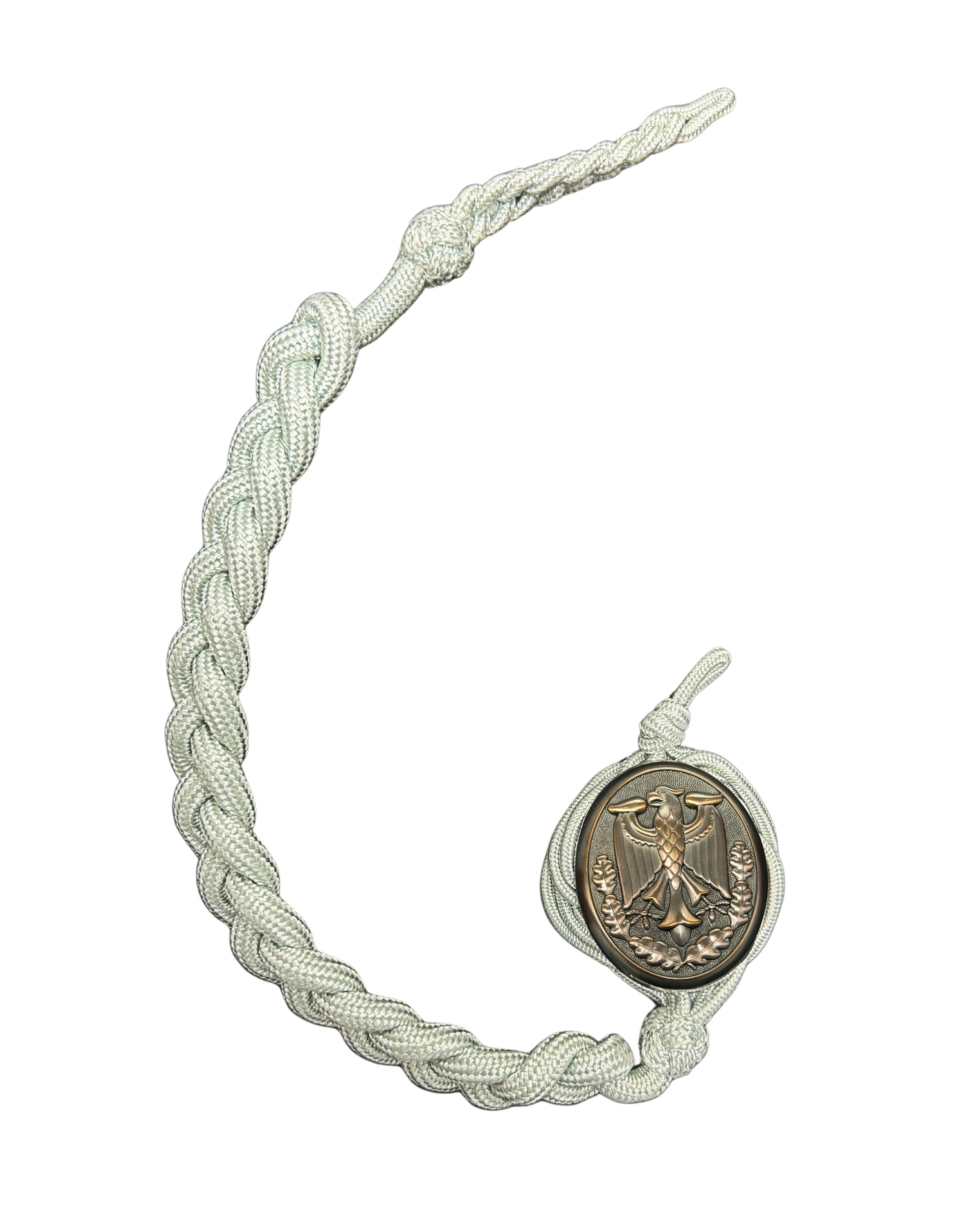 Cordón de Schutzenschnur de tirador alemán con insignia de premio de bronce