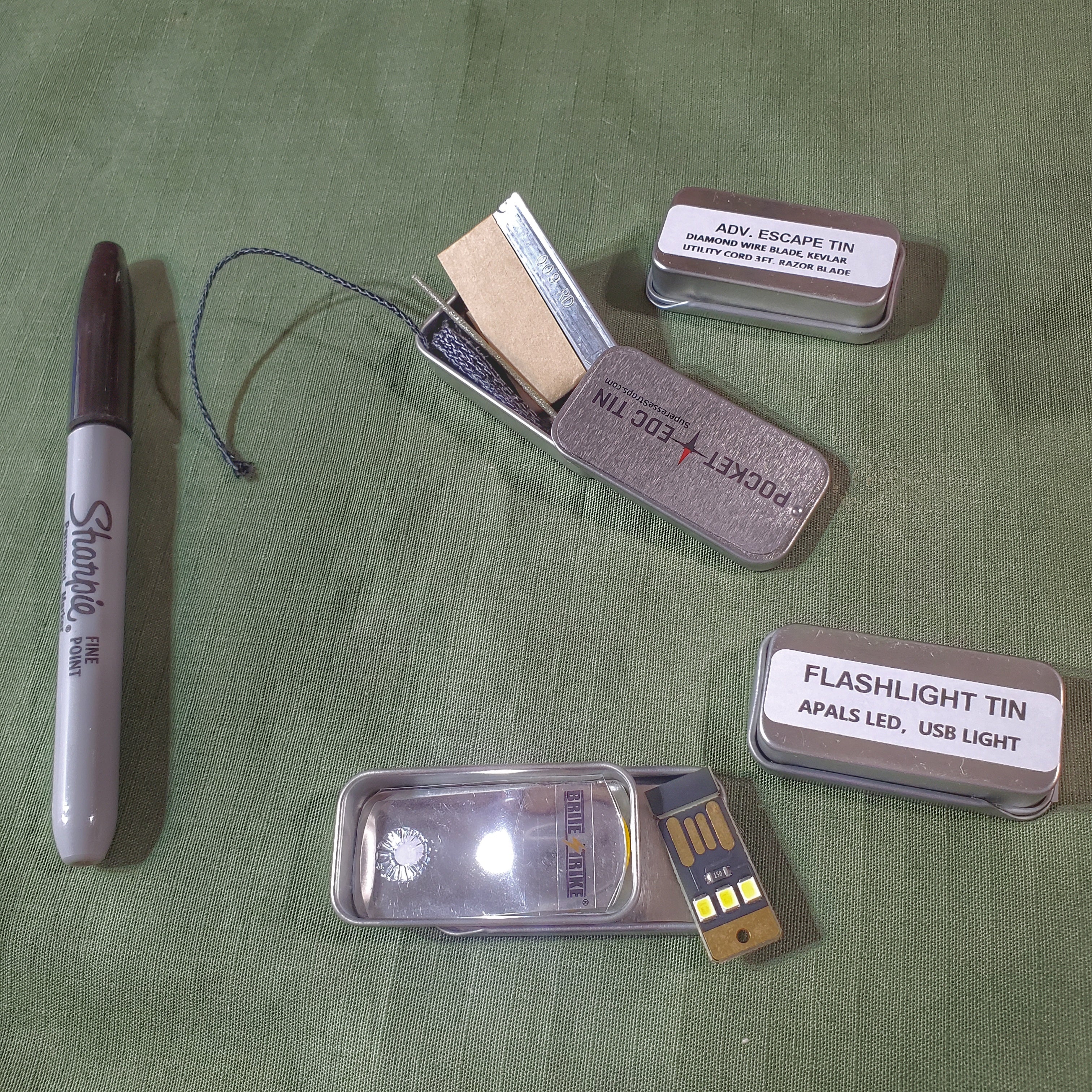 EDC Pocket Tin - Compartmentalized Survival Kits