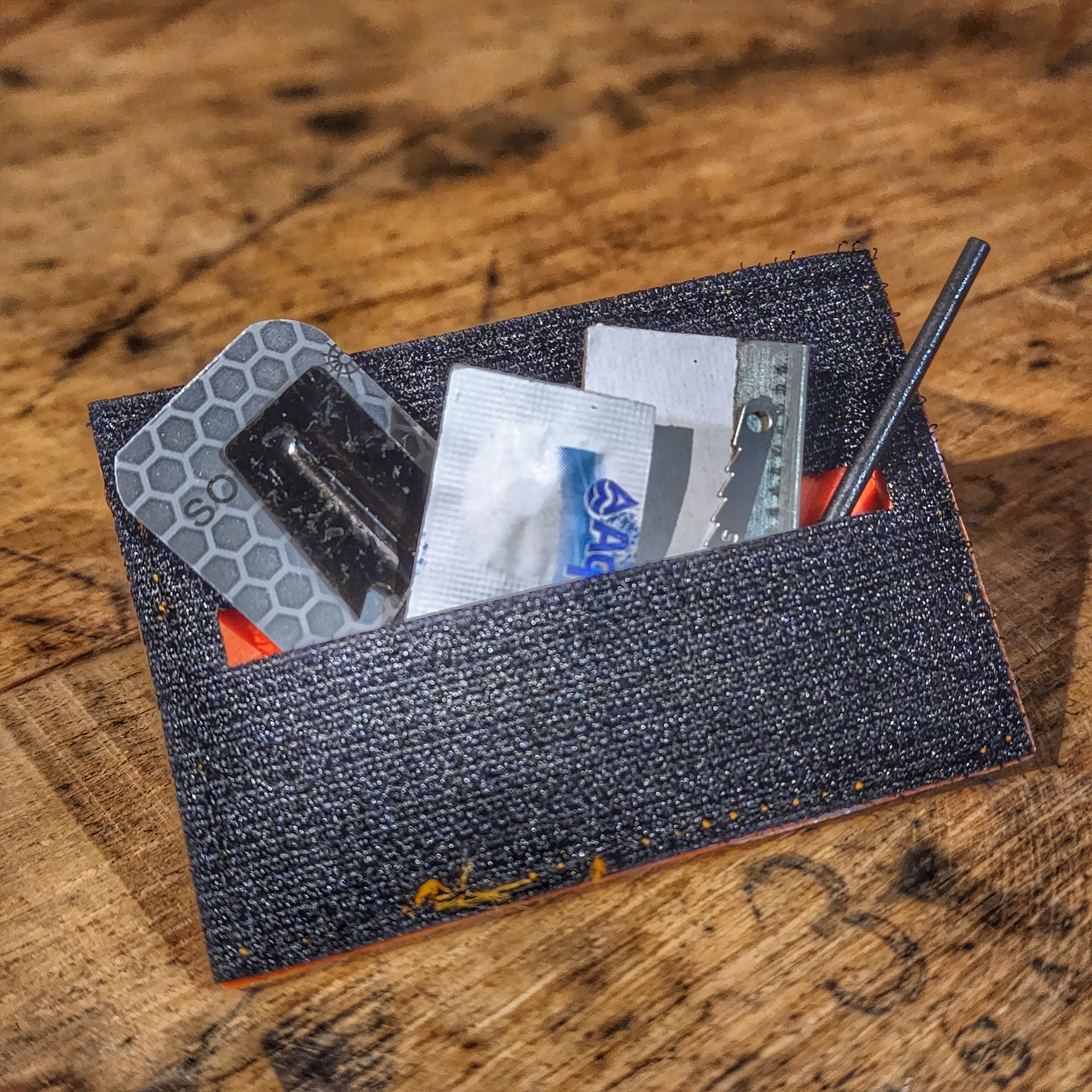 Storage Pocket Patch: Emergency Comms with Radio Frequency/Channel and Telephone Contact Numbers, ICE Card