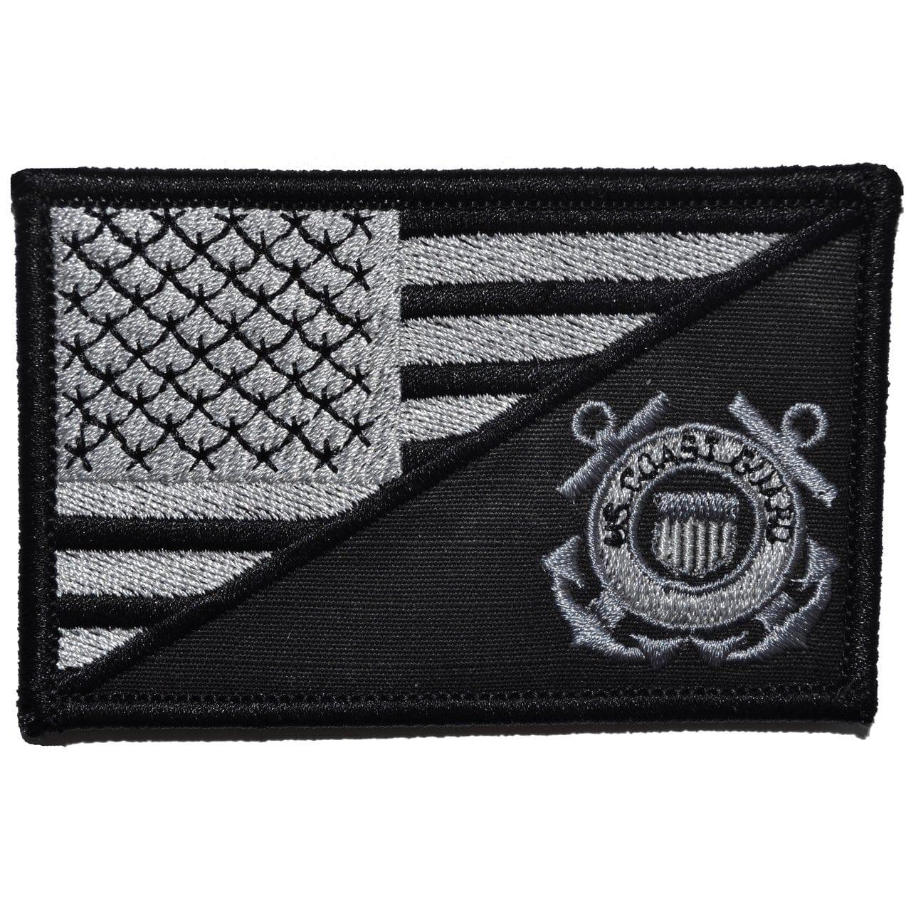 COAST GUARD USA FLAG 2.25 X 3.5 TACTICAL PATCH