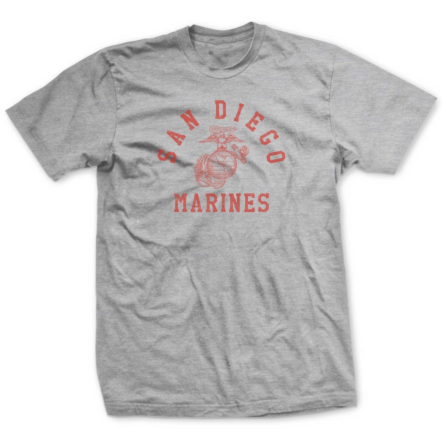 San Diego Old School Training T-shirt - Heather Grey