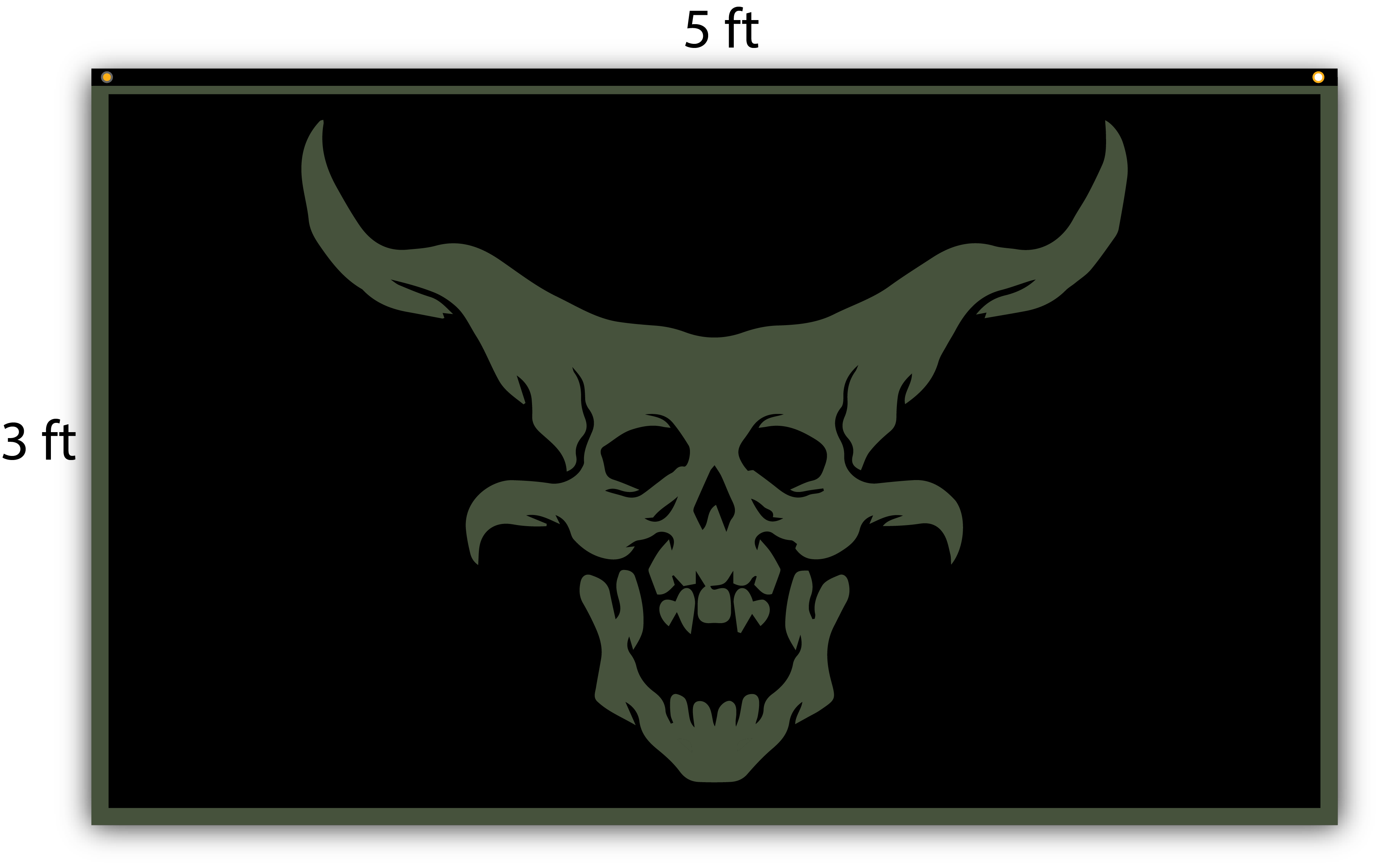 OG Demon Head Flag