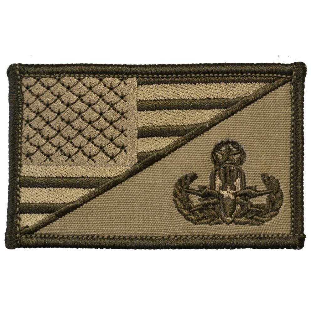 EOD MASTER EXPLOSIVE ORDNANCE DISPOSAL USA FLAG TACTICAL PATCH