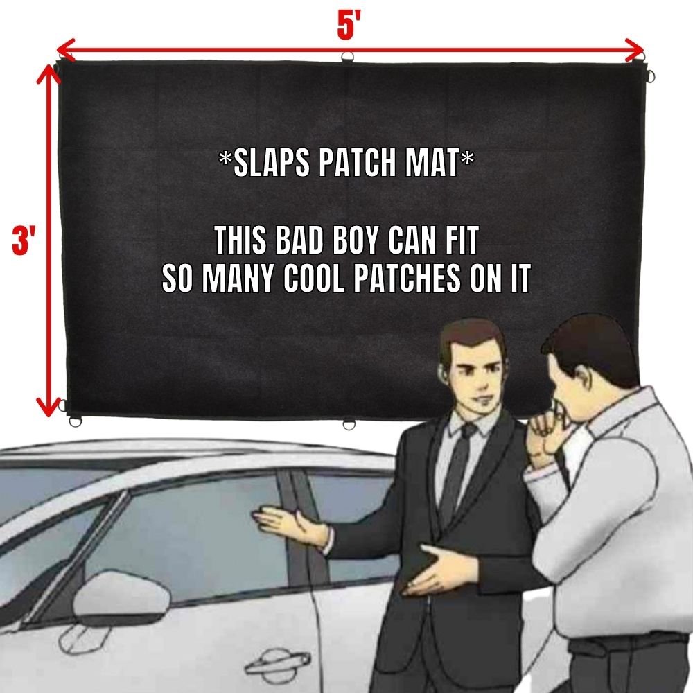 3' x 5' - Tactical Patch Mat - "The Patch Junkie"