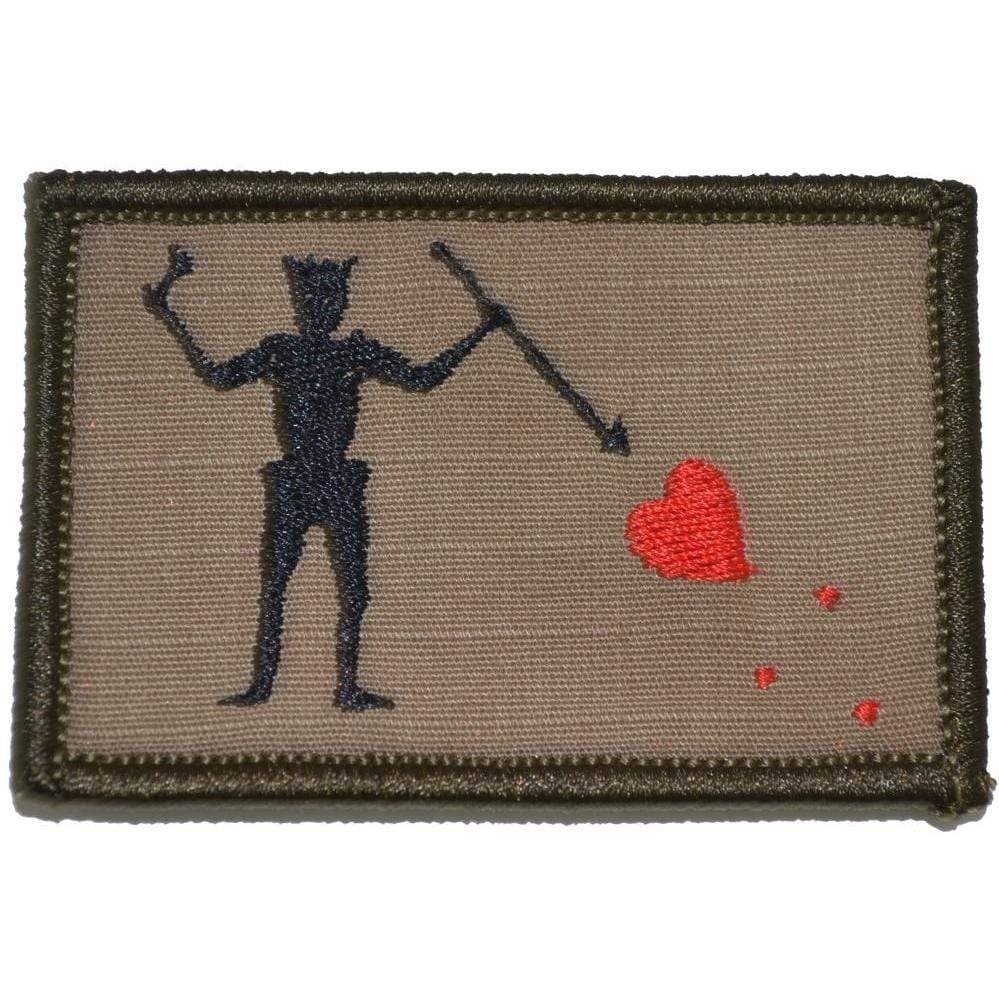 EDWARD TEACH BLACK BEARD PIRATE FLAG TACTICAL MORALE PATCH - 2 X 3