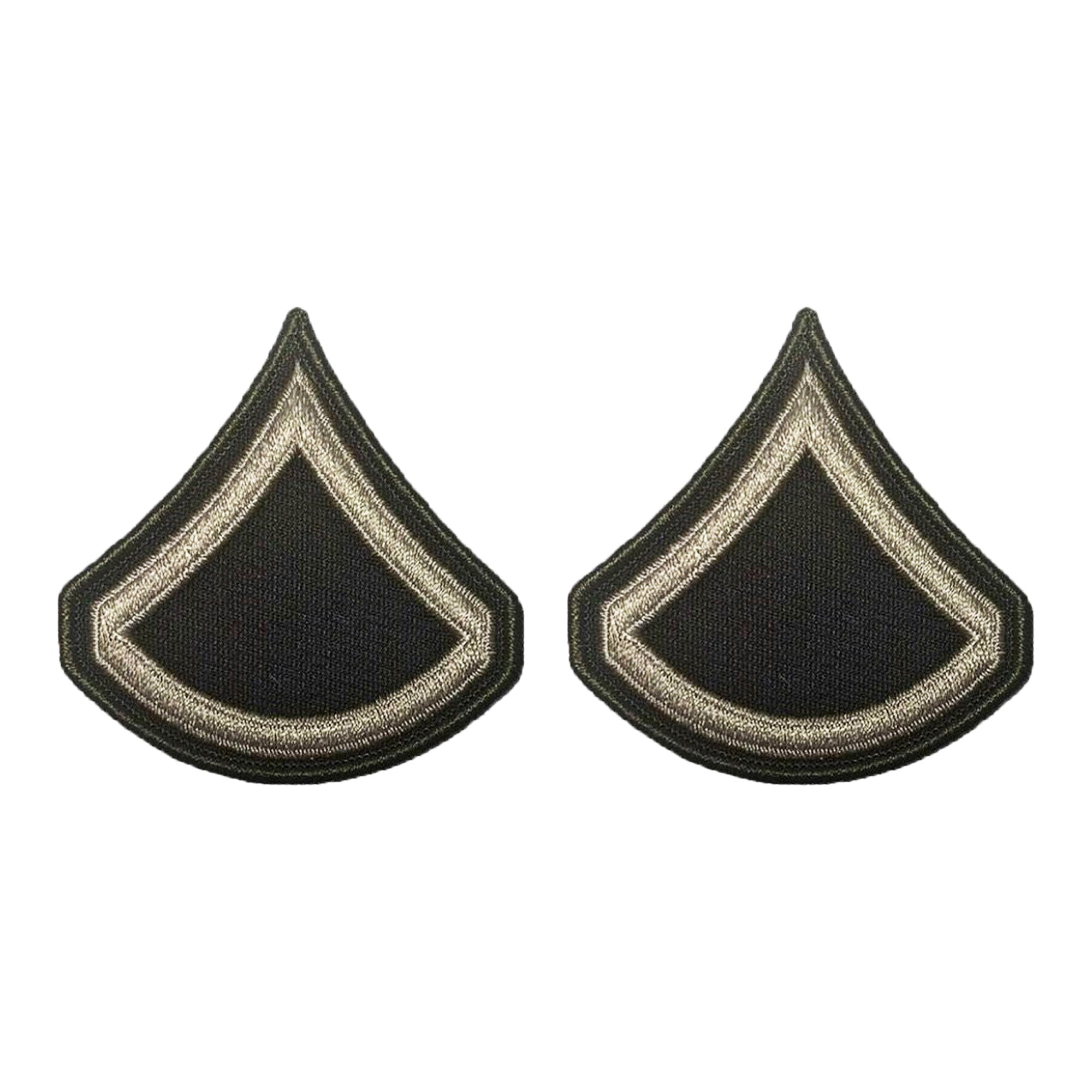U.S. AGSU Army E3 Private First Class Chevron (Sew-on) rank (male)