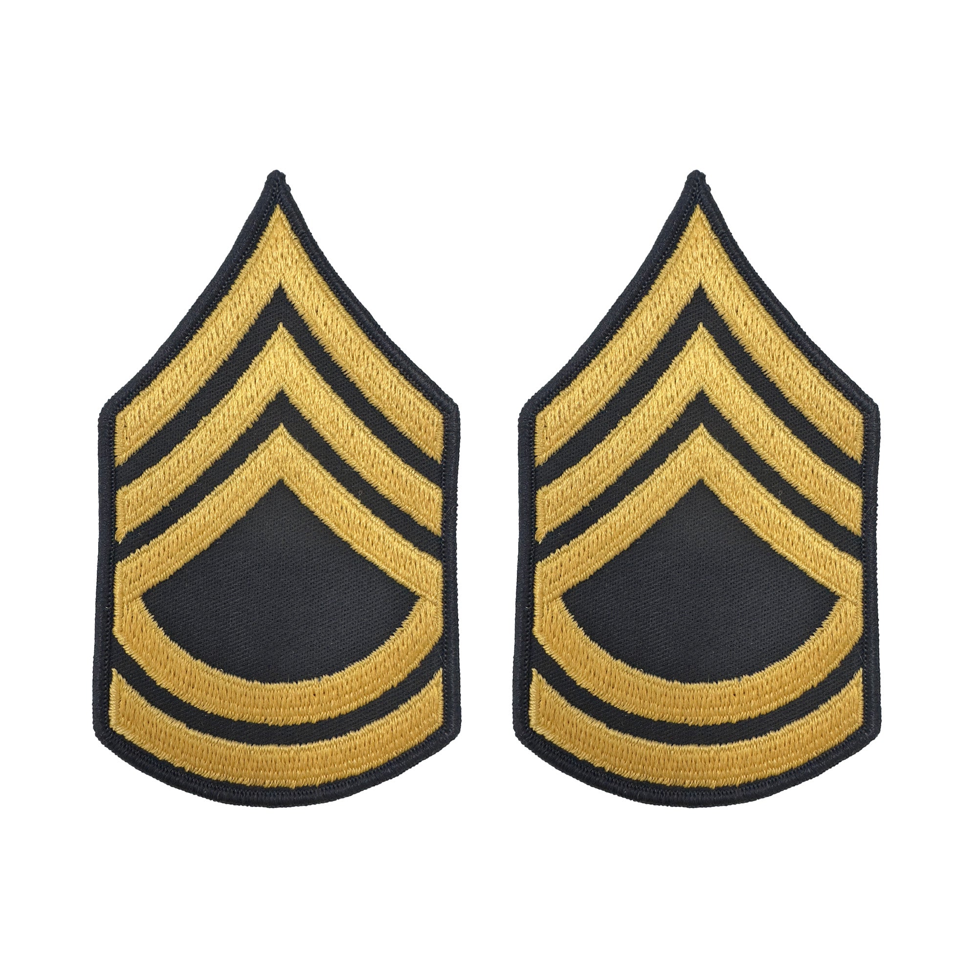 U.S. Army E7 Sergeant First Class Gold on Blue Sew-on - Large/Male