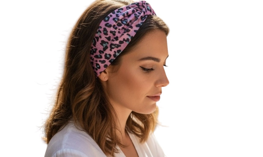 Metallic Leopard Headband
