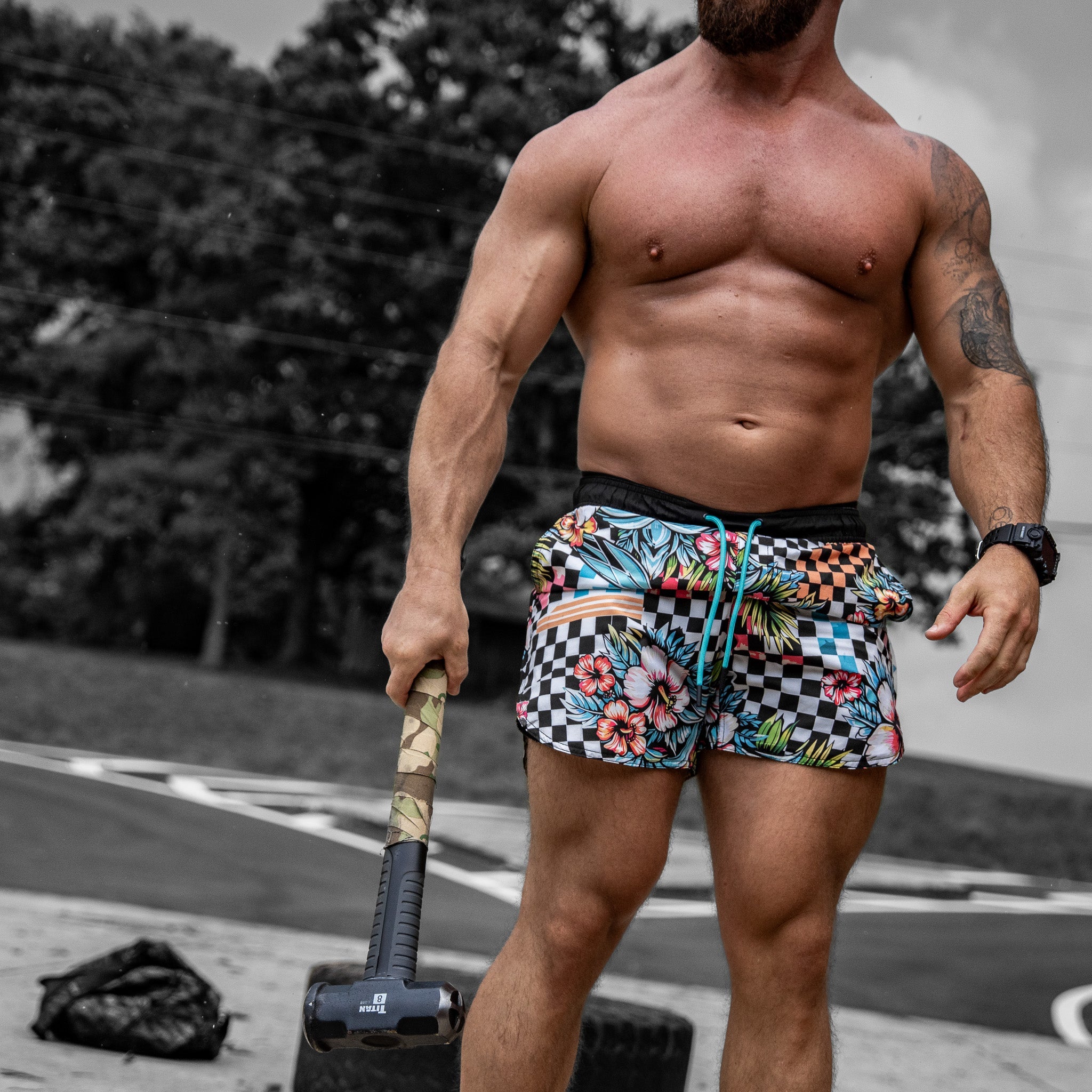 Recon Pro Trainingsshorts für Herren | 14 cm