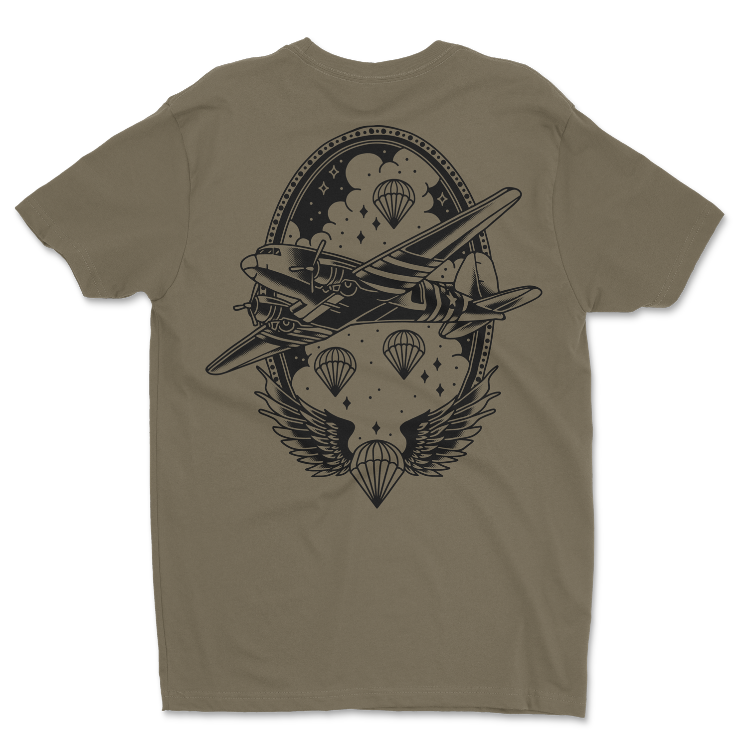 Airborne Traditional Shirt Military Green