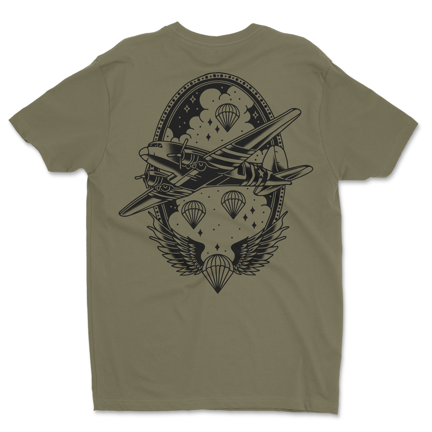 Airborne Traditional Shirt Military Green