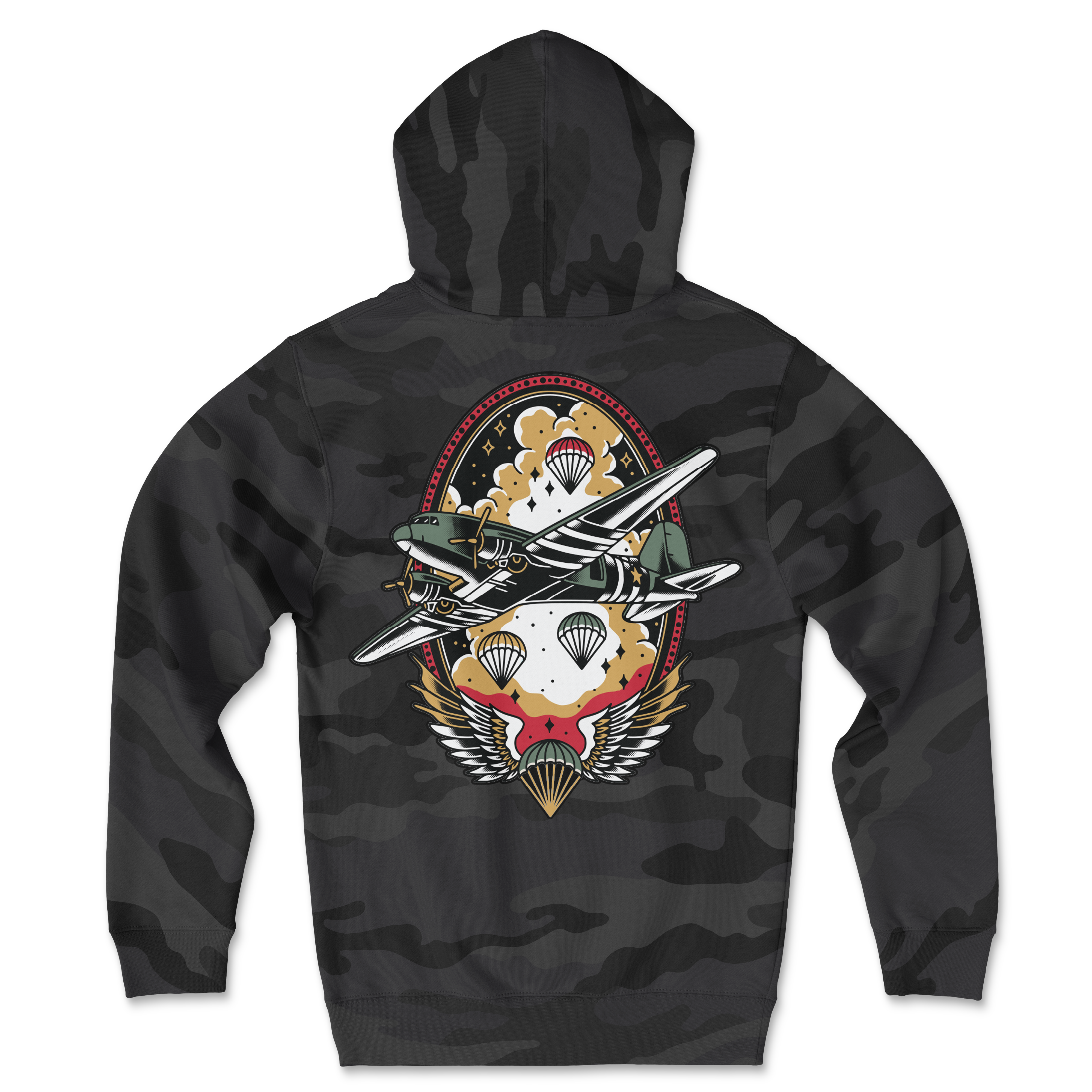 Airborne Traditional Hoodie