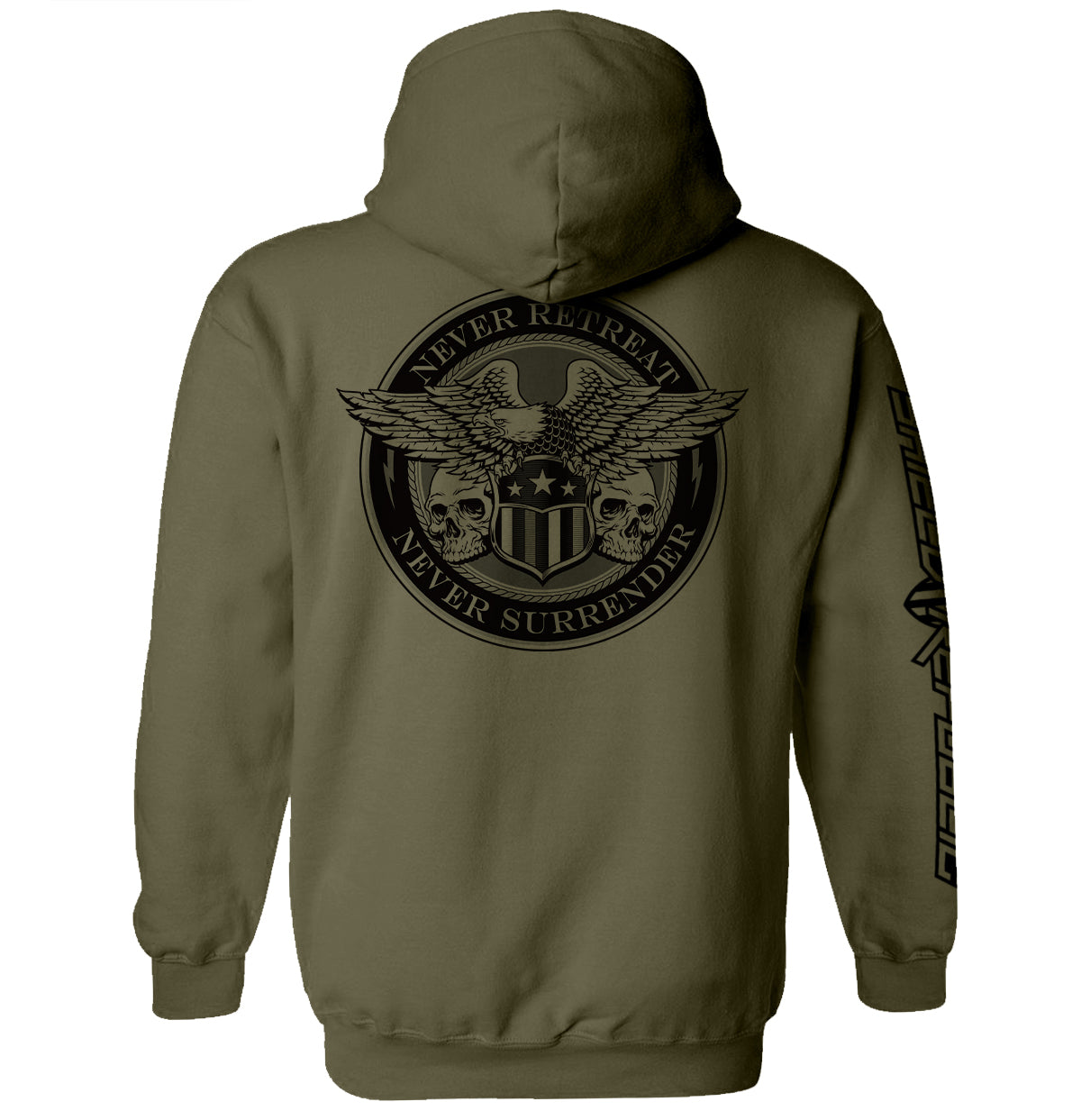 Never Retreat Never Surrender Skulls