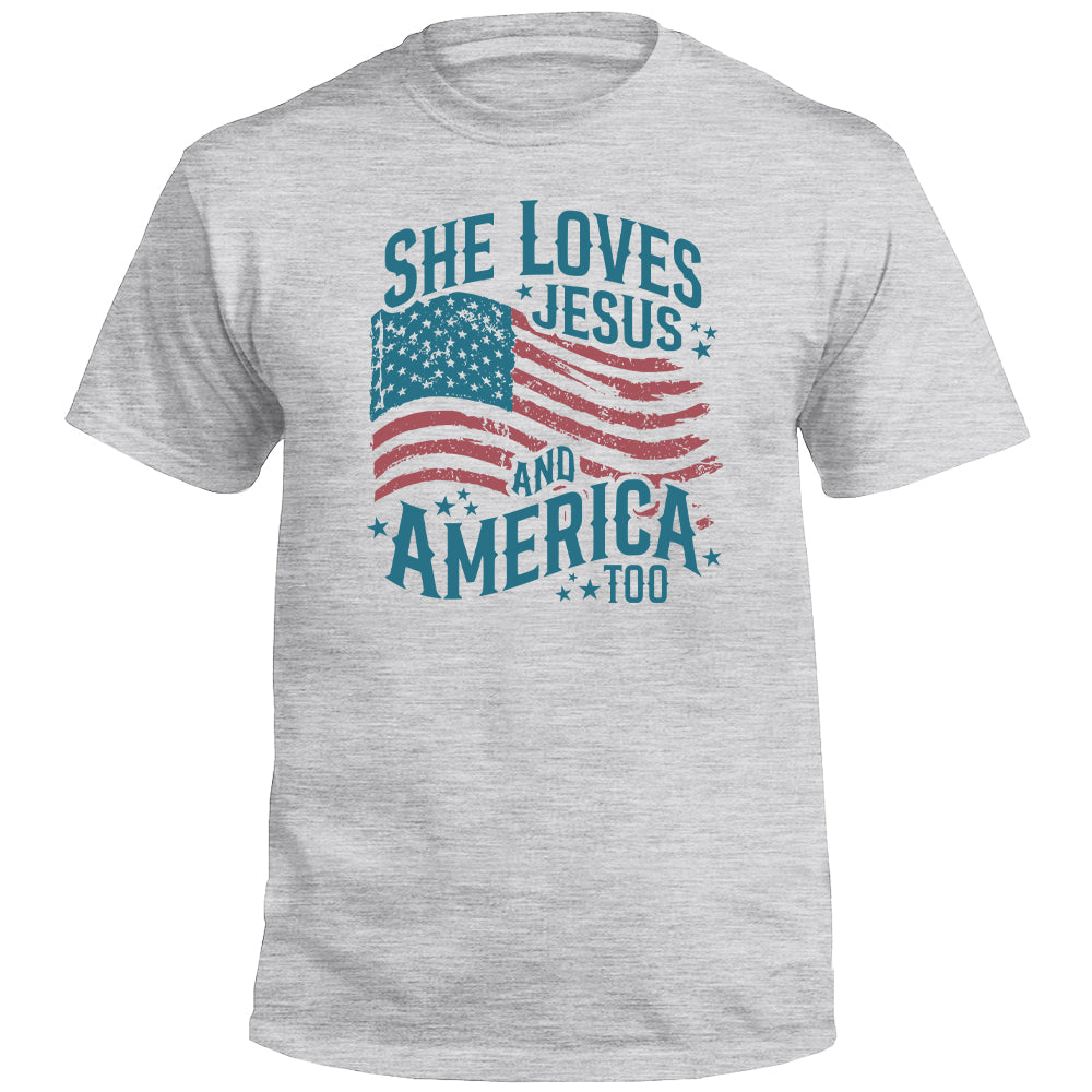She Loves Jesus And America Too (Front)