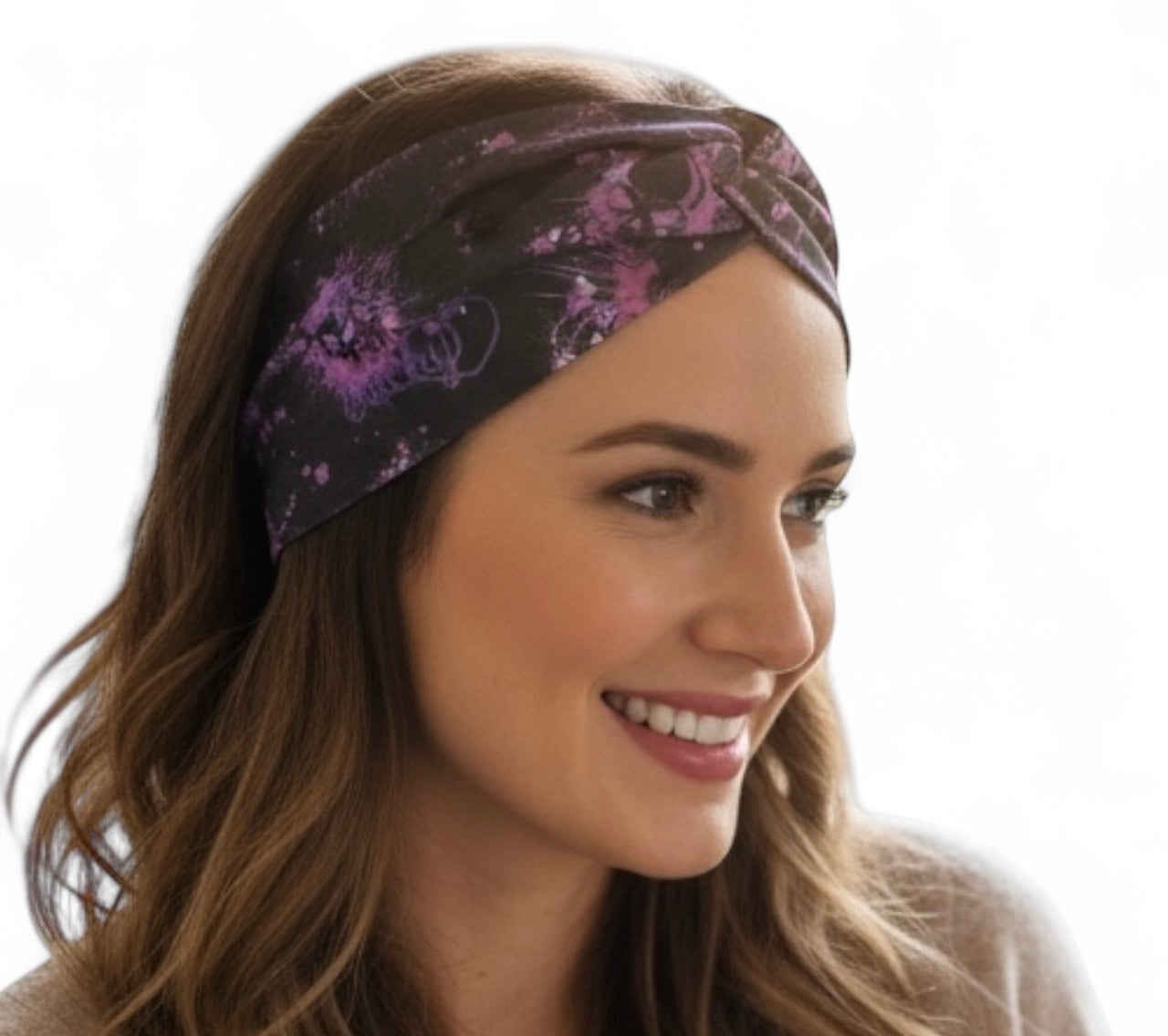 Violet Skulls Headband