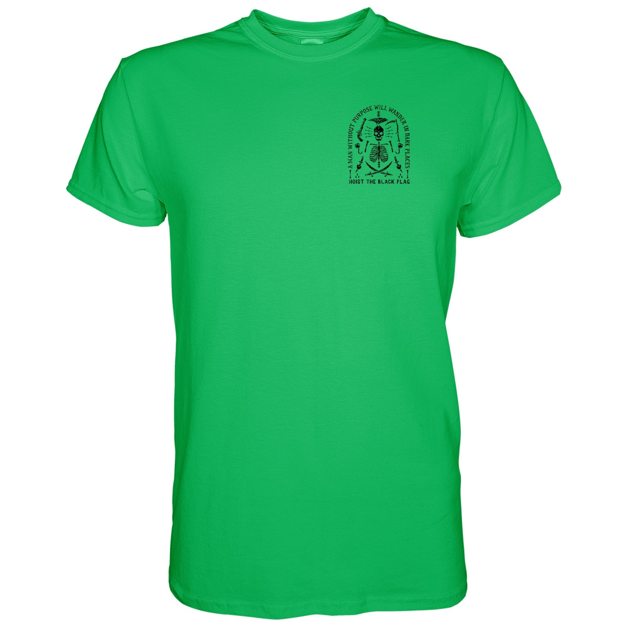 Hissen Sie die schwarze Flagge Totenkopf & Knochen Herren T-Shirt
