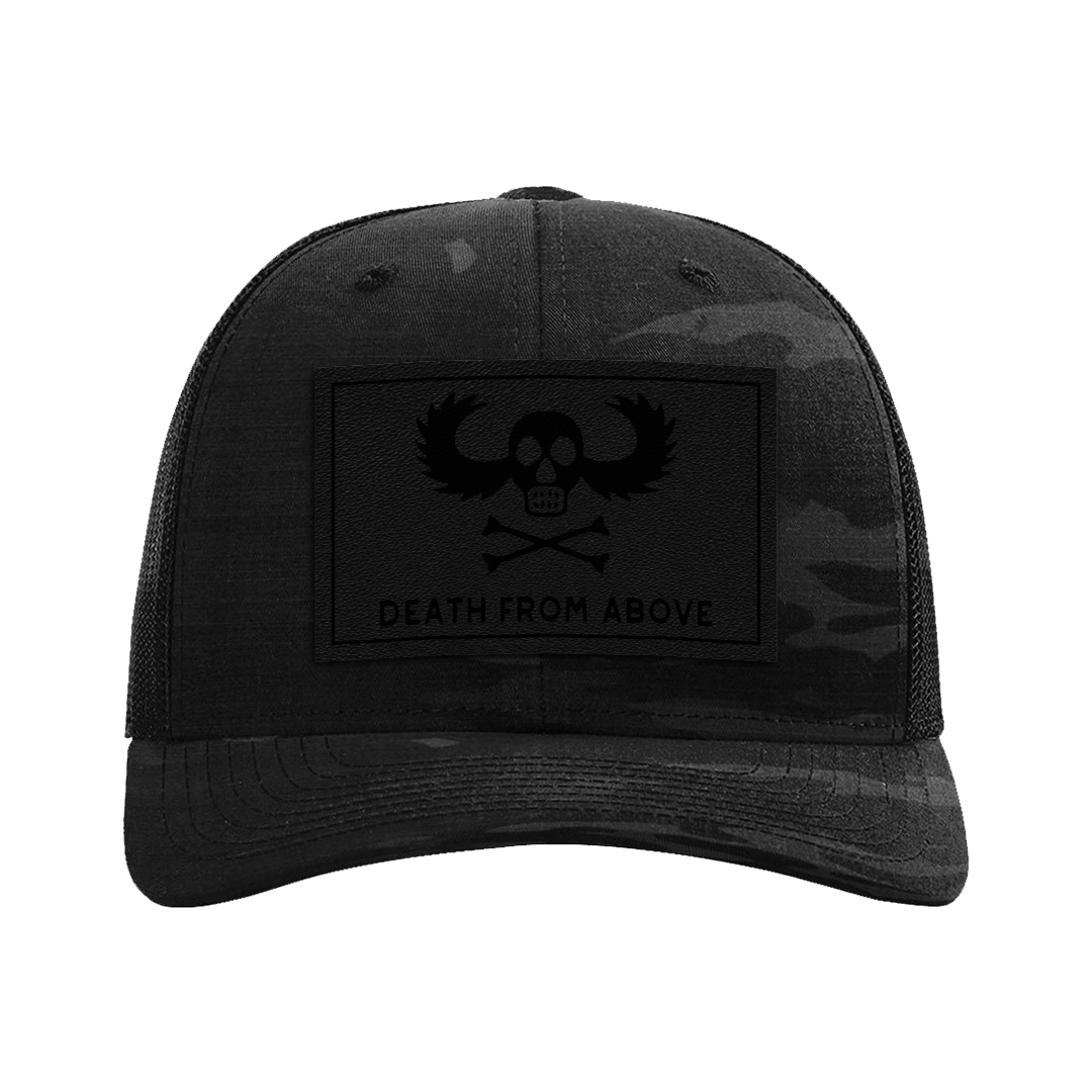 Death From Above Leather Patch Tactical Snapback
