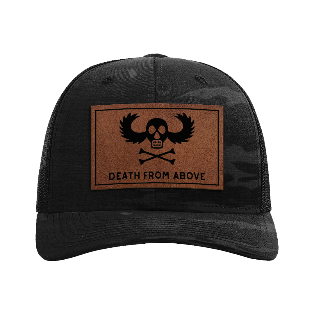 Death From Above Leather Patch Tactical Snapback