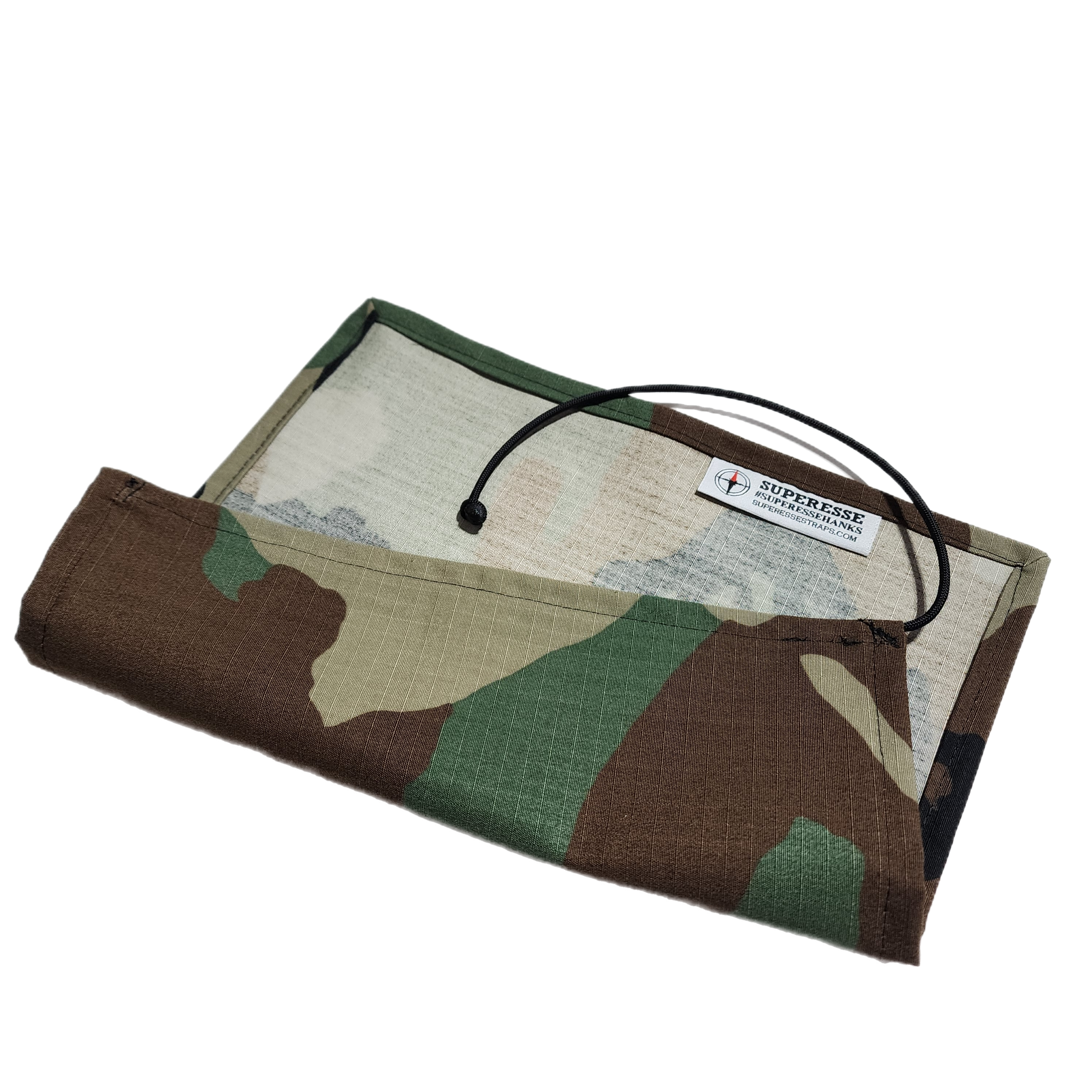 Pull Cloth - Lightweight minimalist handkerchief with paracord lanyard.