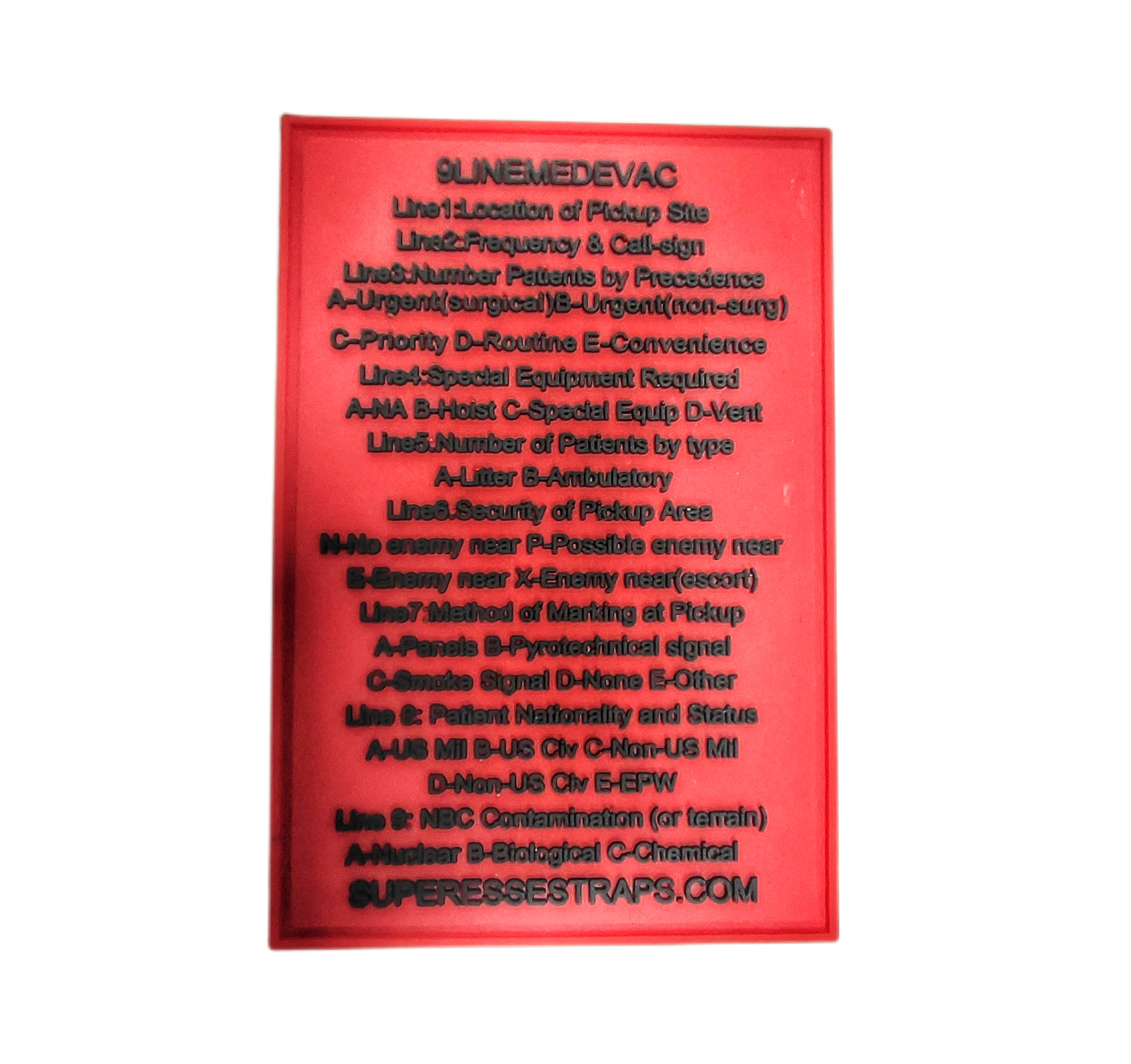 Storage Pocket Patch: Nine Line MedEvac