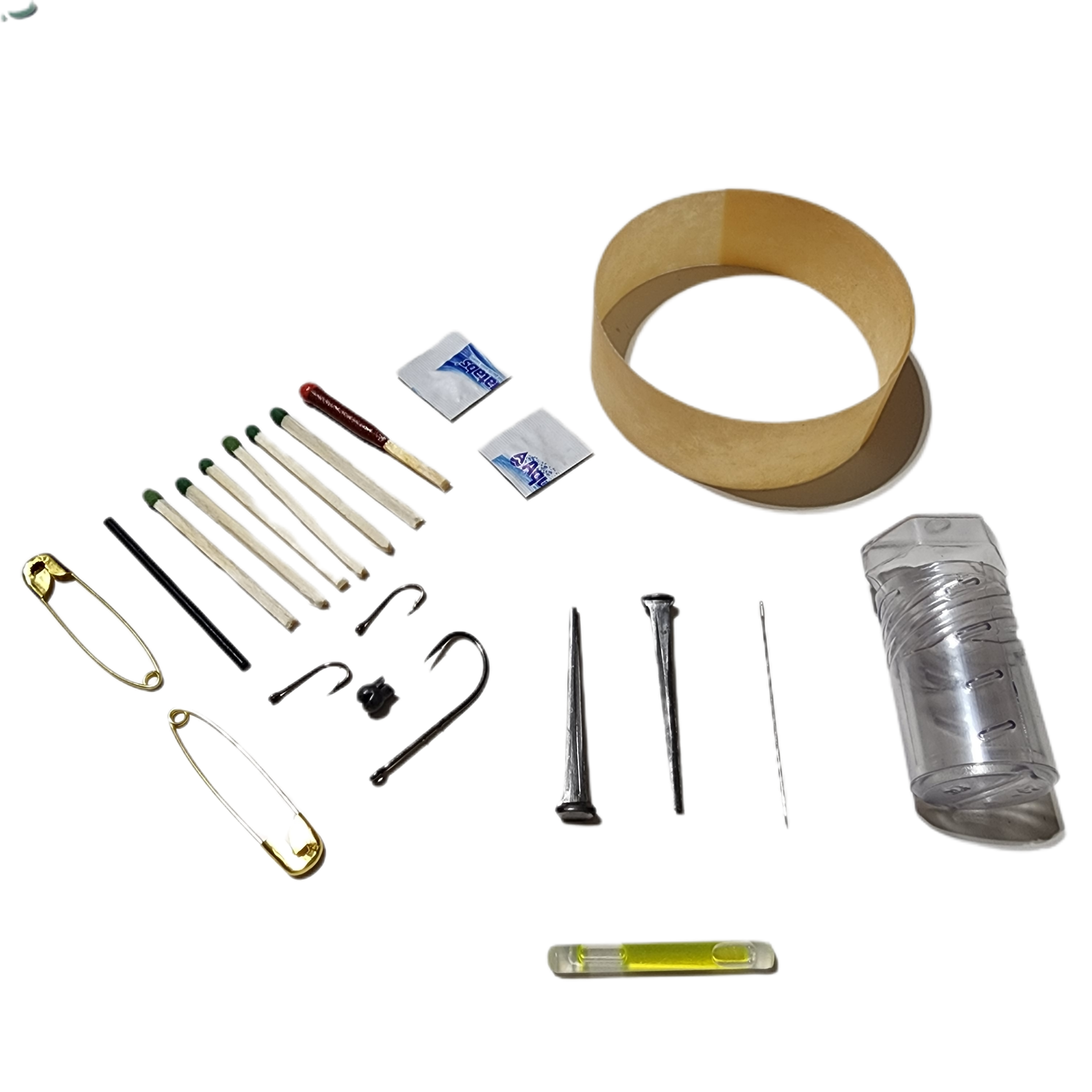 Drop Shell - Polymer Capsule filled with Survival, Escape, and First-Aid Supplies.