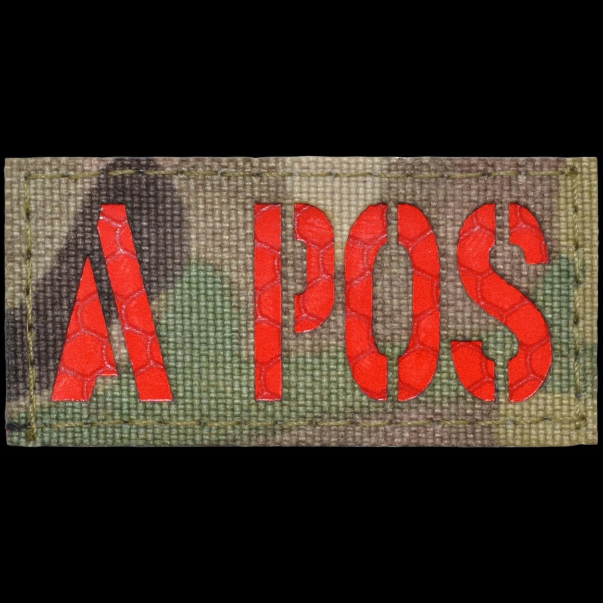 LASER CUT BLOOD TYPE 1 X 2 CORDURA® TACTICAL PATCH