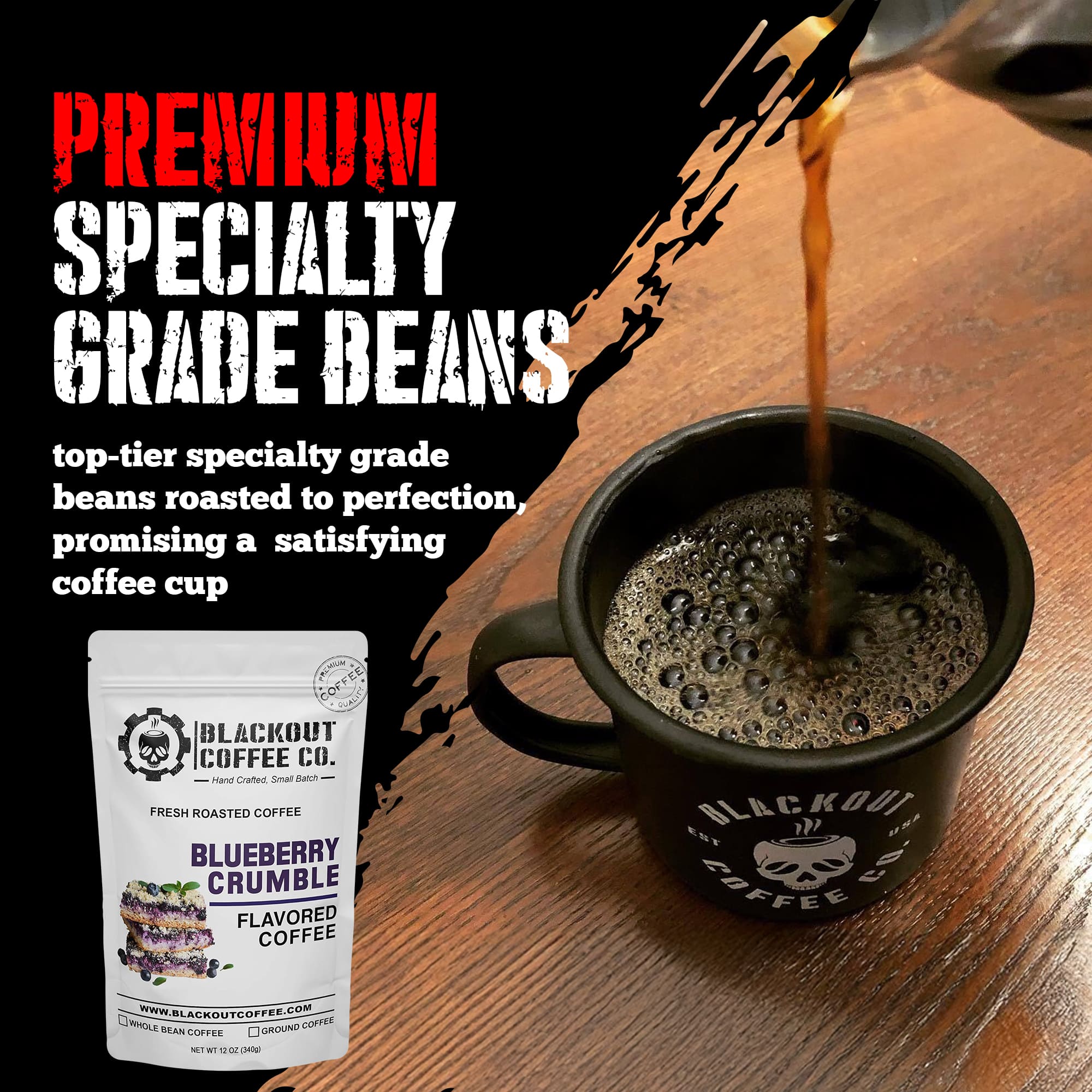 Blueberry Crumble Flavored Coffee