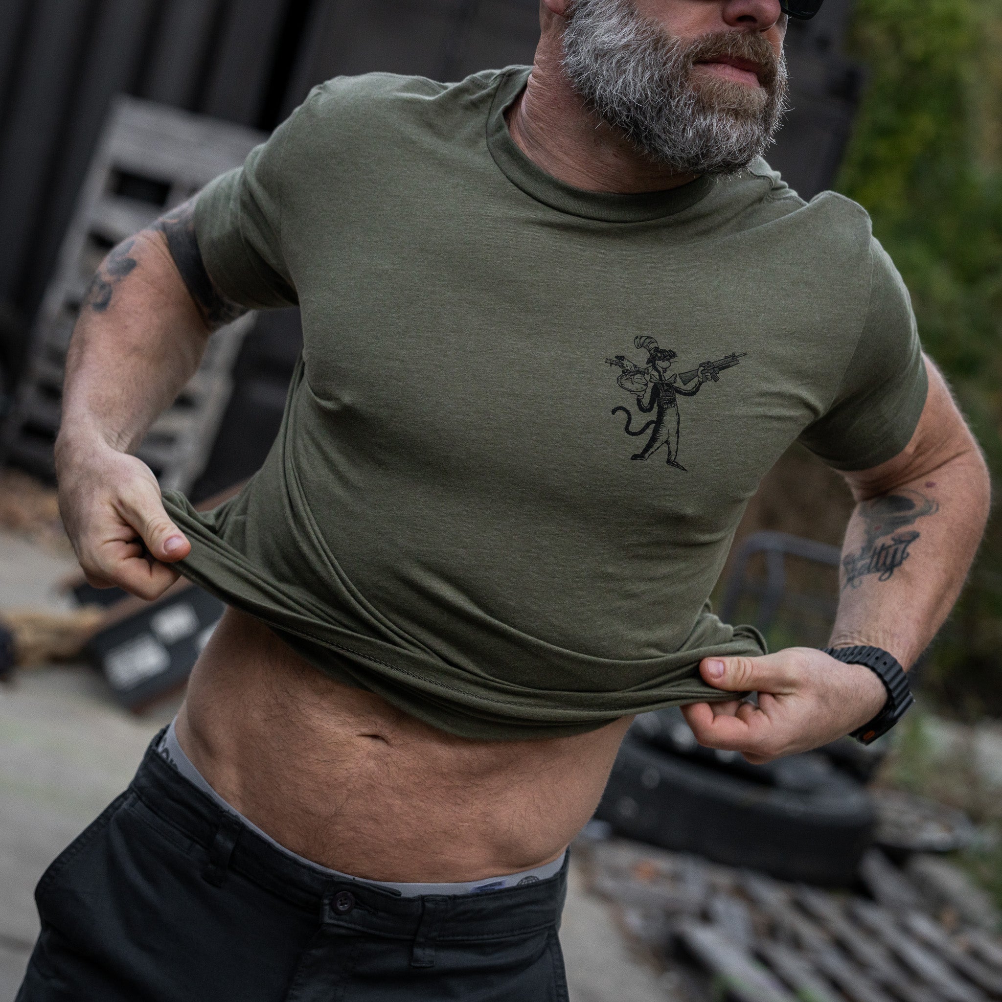 The Cat With A Gat Remix Men's T-Shirt