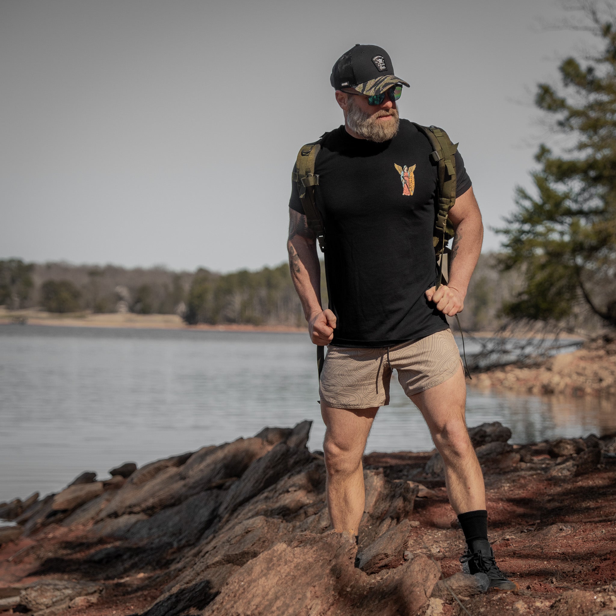 Recon Pro Trainingsshorts für Herren | 14 cm