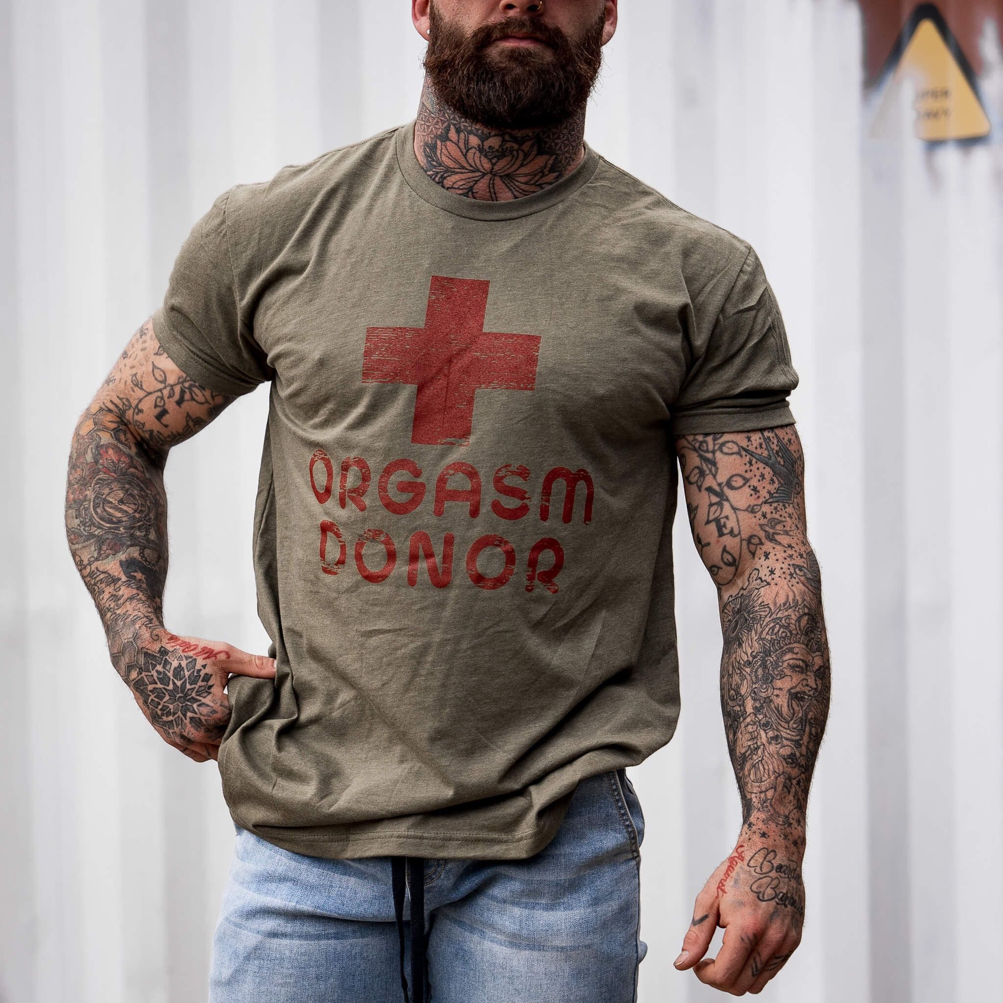 Orgasmusspender Herren-T-Shirt