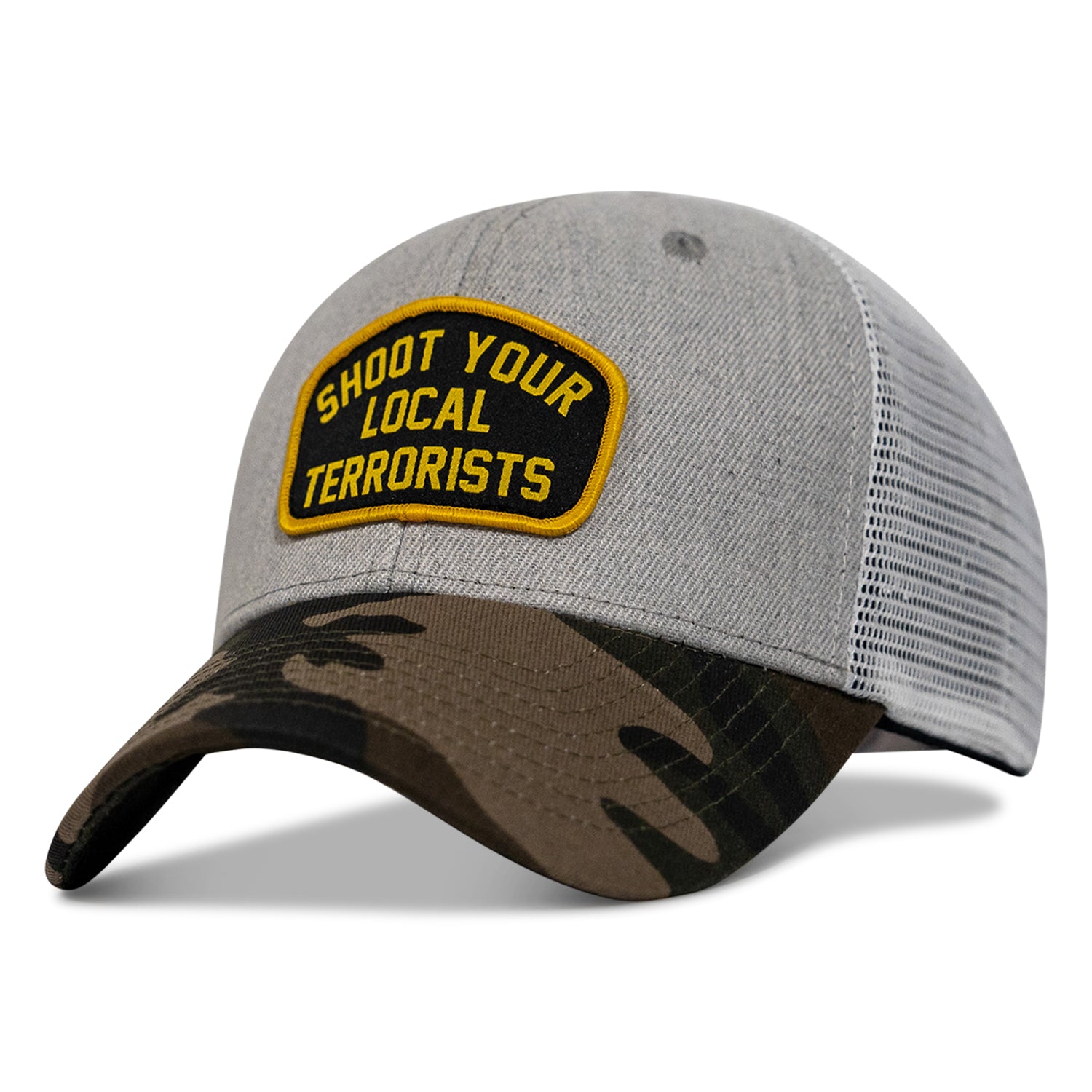 Shoot Your Local Terrorists Aufnäher Snapback-Kappe