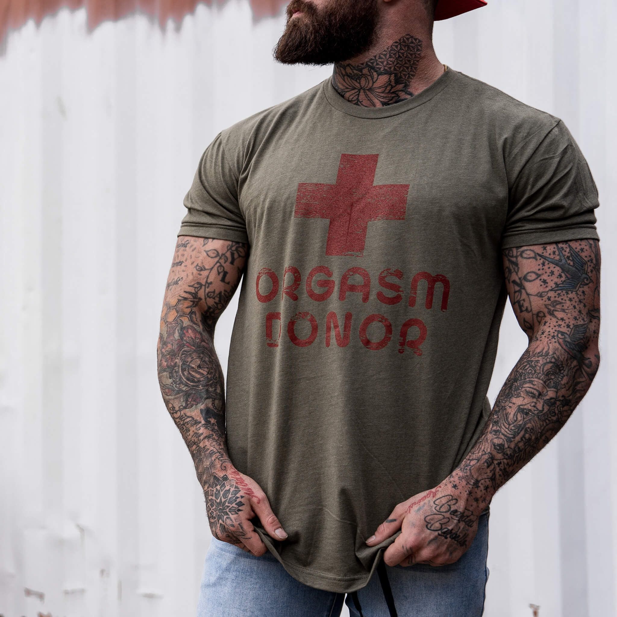 Orgasmusspender Herren-T-Shirt