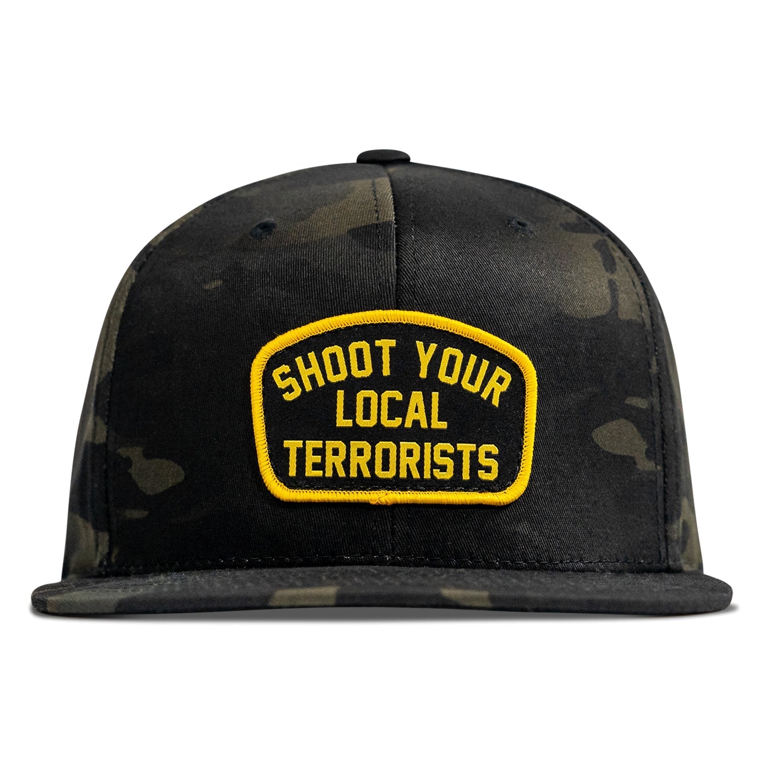 Shoot Your Local Terrorists Flat Bill SnapBack Cap
