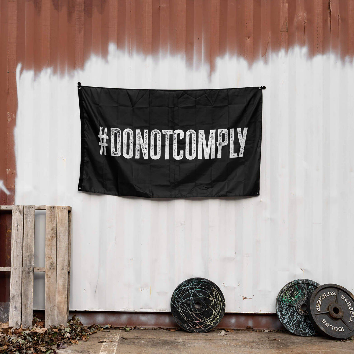 Do Not Comply 3' X 5' Wandflagge