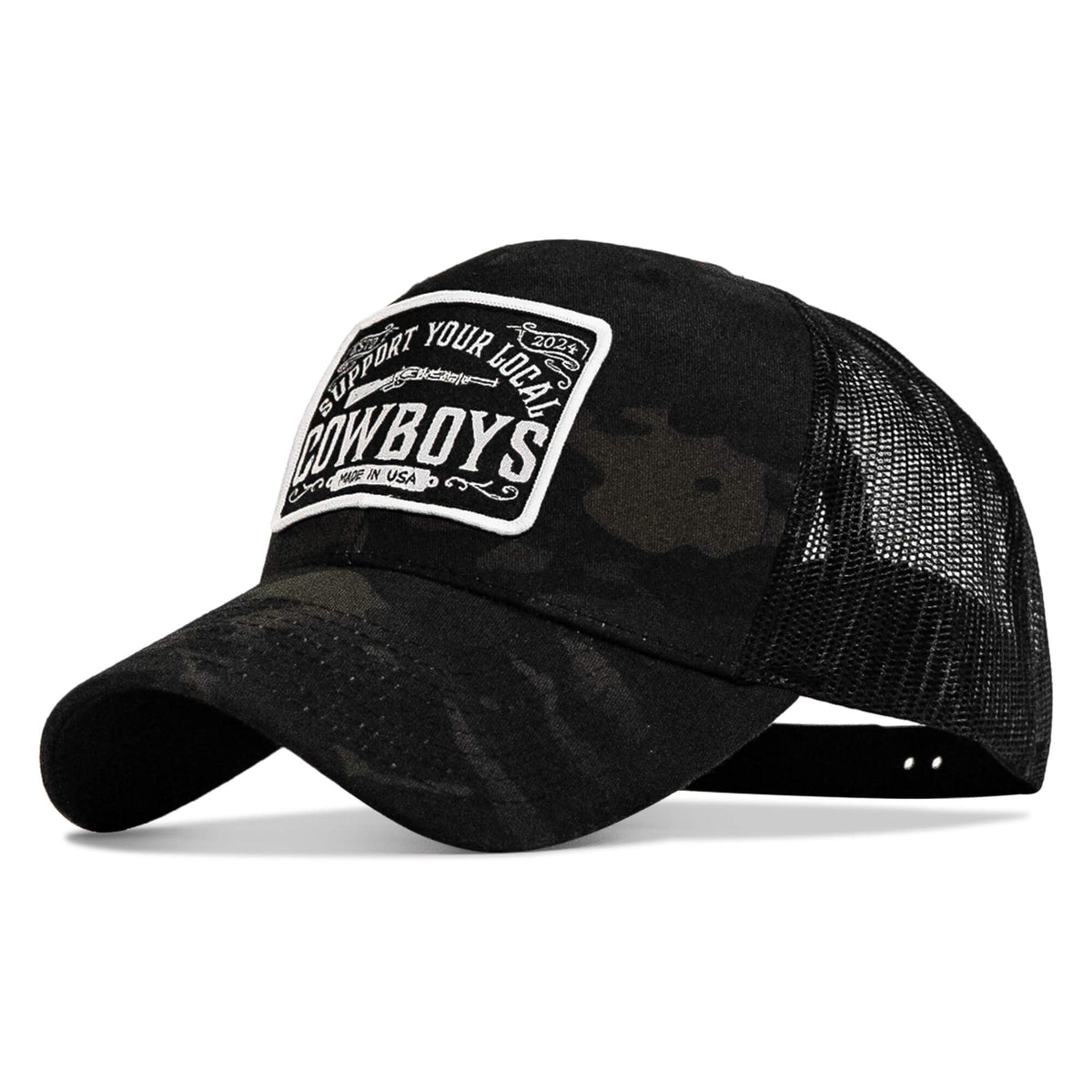 Support Your Local Cowboys Aufnäher Snapback-Kappe