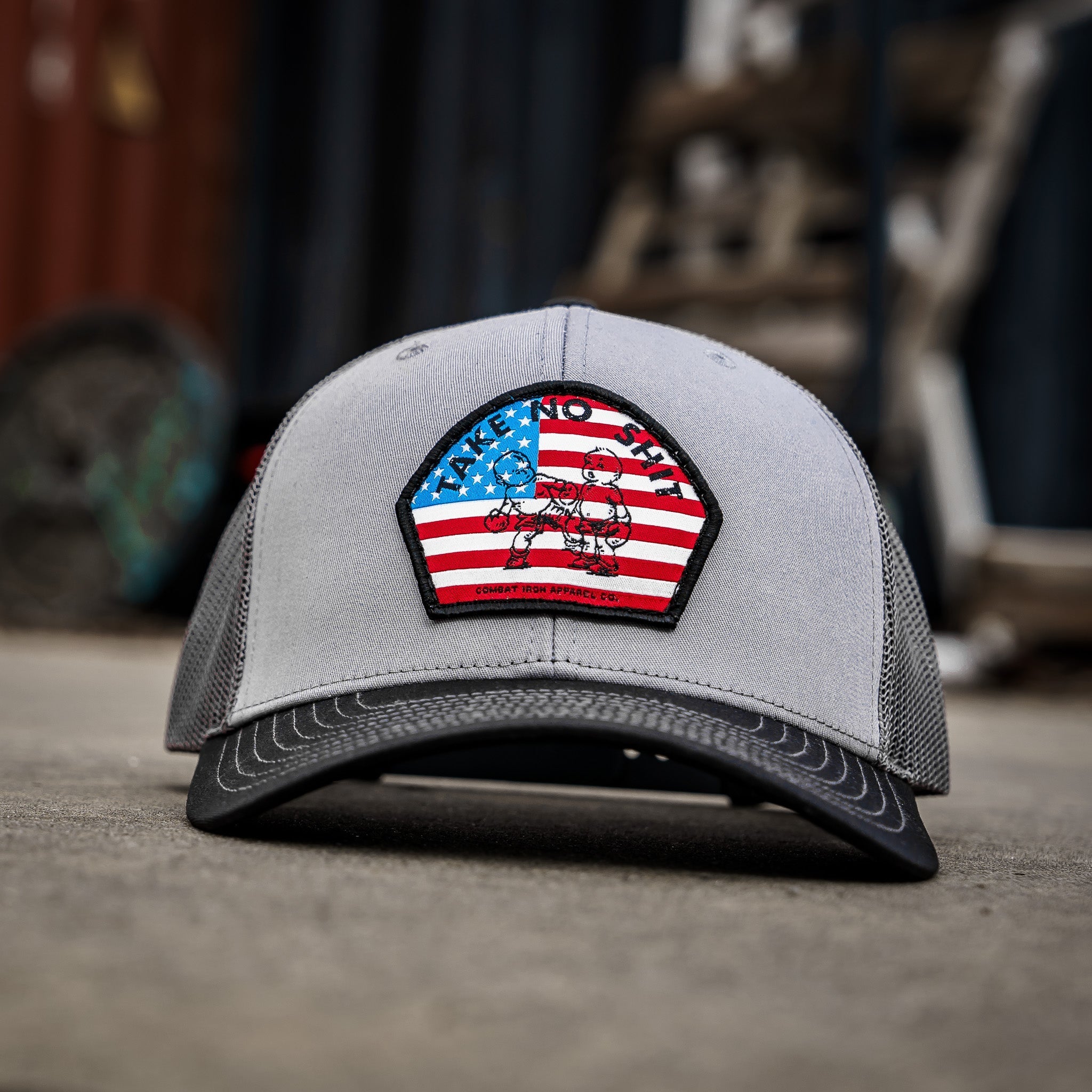 Take No Shit Amerikanische Flagge Patch SnapBack