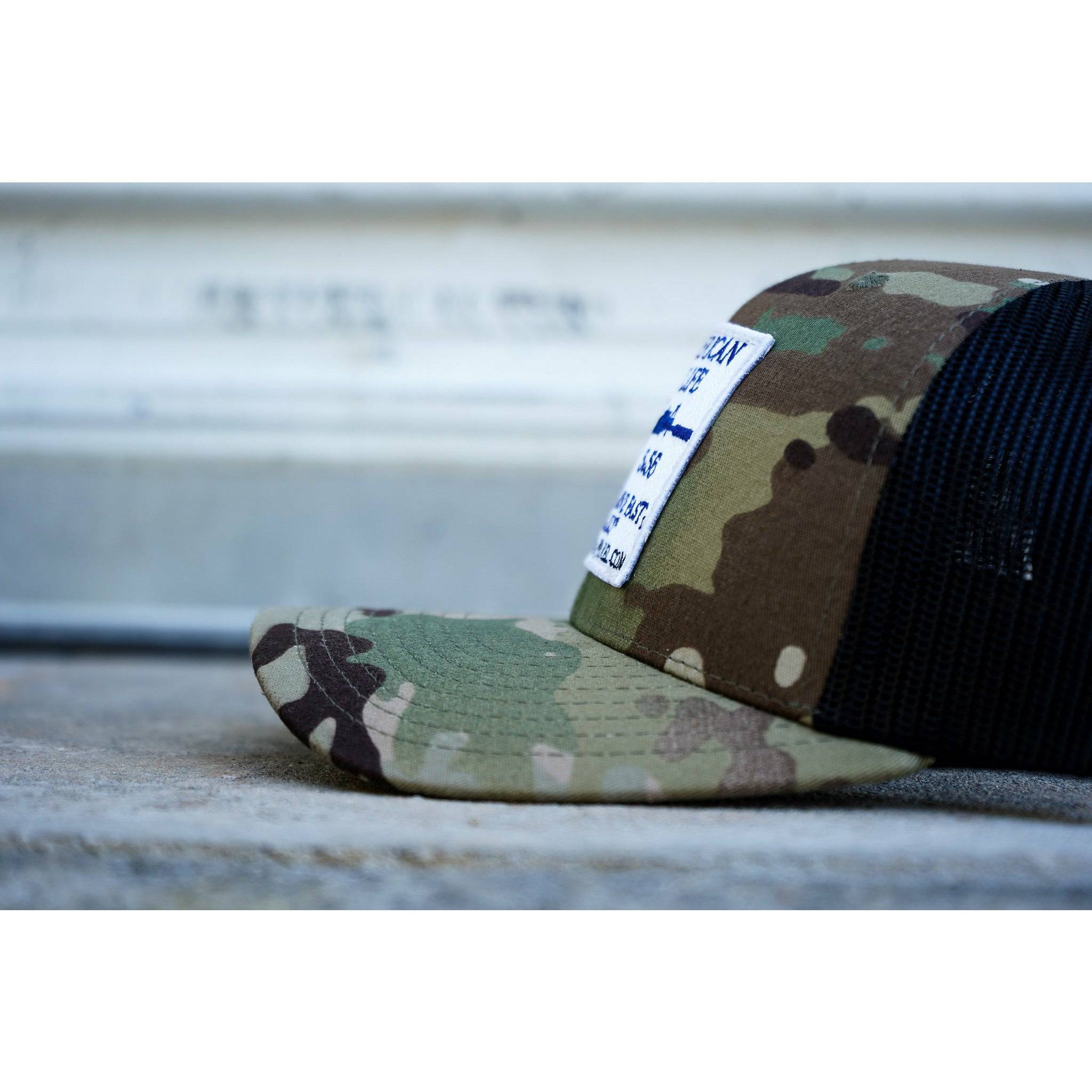 American Way Of Life White Patch Snapback Hat