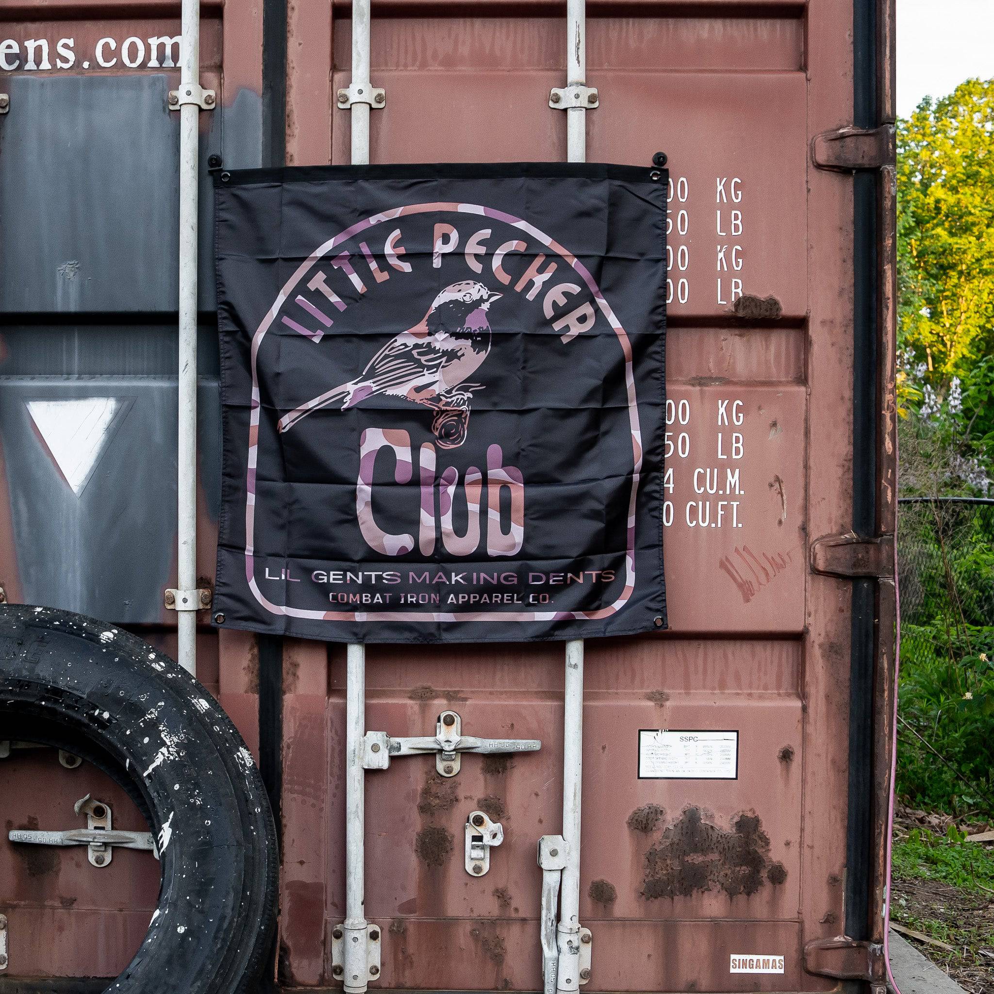 Little Pecker Club 3' X 3' Wandflagge