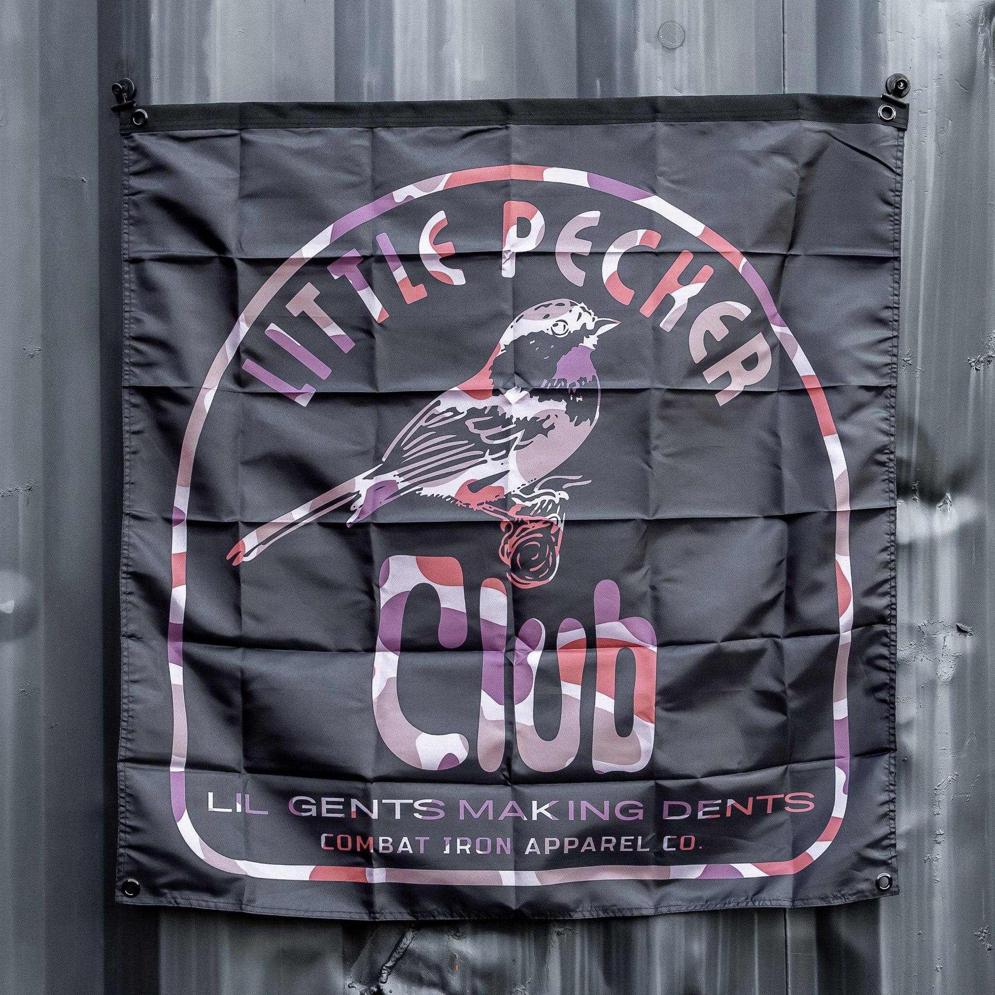 Little Pecker Club 3' X 3' Wandflagge
