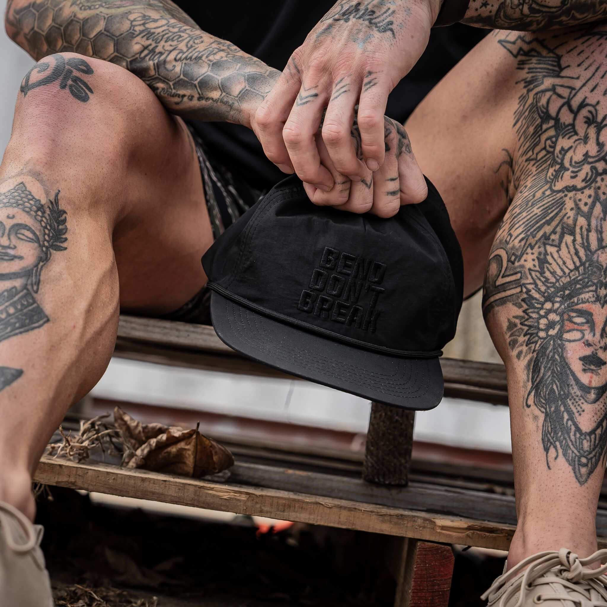 Bend Don't Break Subdued Crushable Edition Rope SnapBack Hut