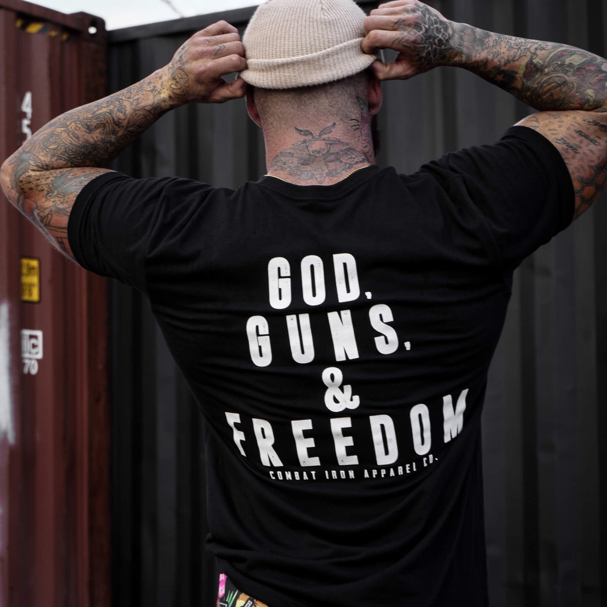 GOD GUNS & FREEDOM Men's T-Shirt