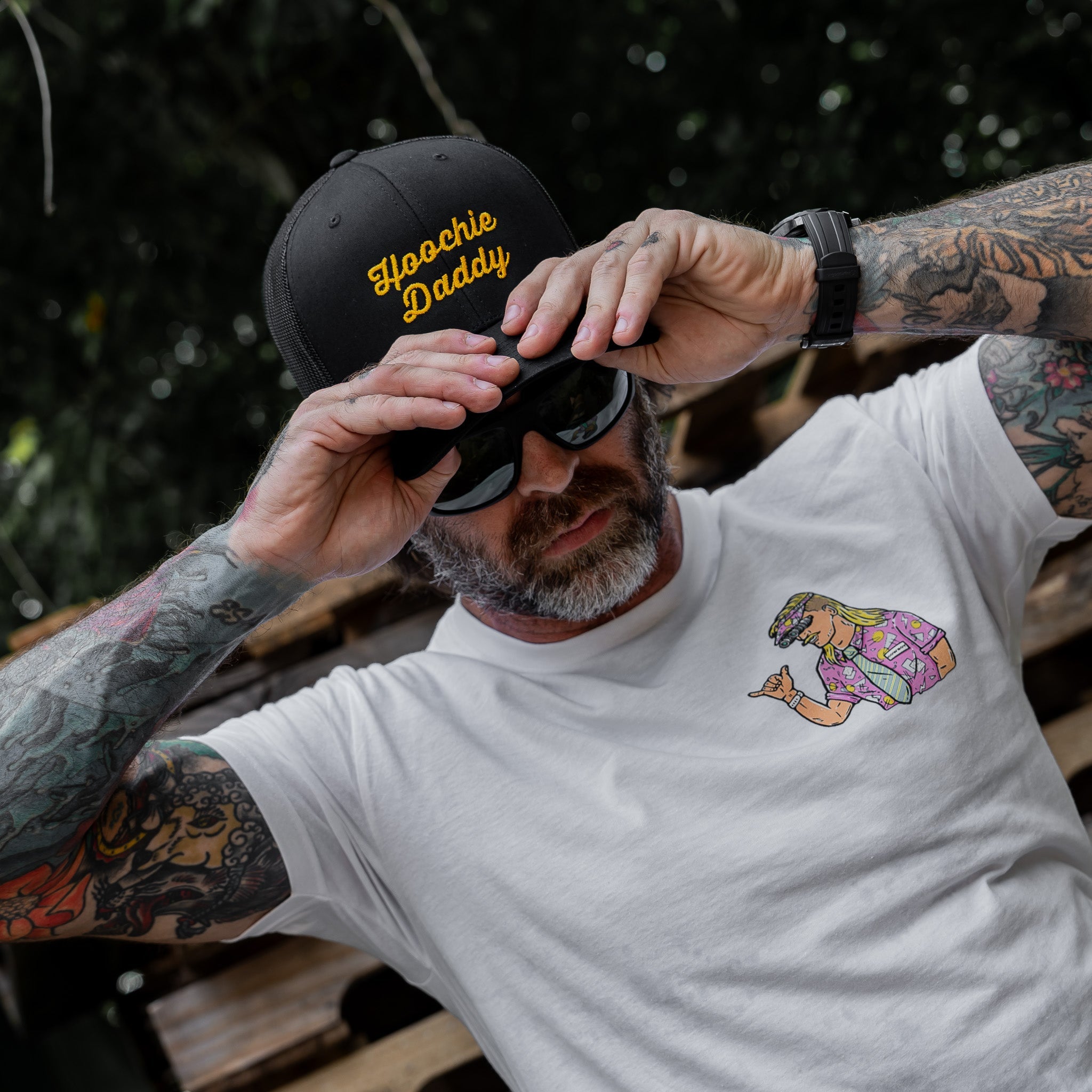 Hoochie Daddy Script Patch Snapback Hat