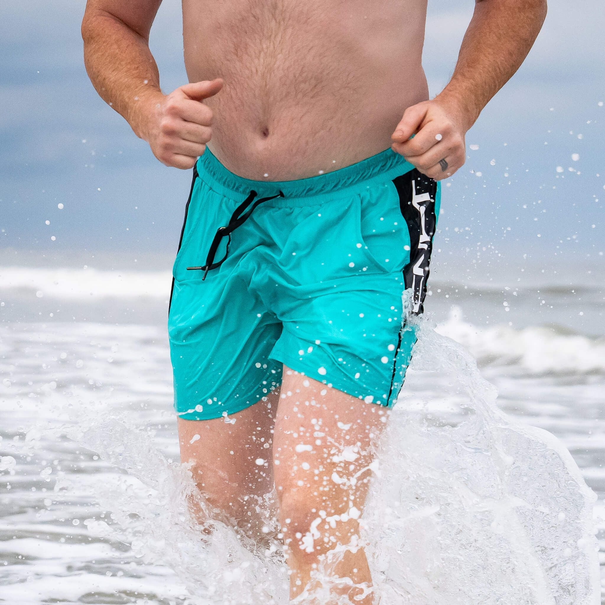 Herren Badeshorts ohne Innenhose | 15 cm