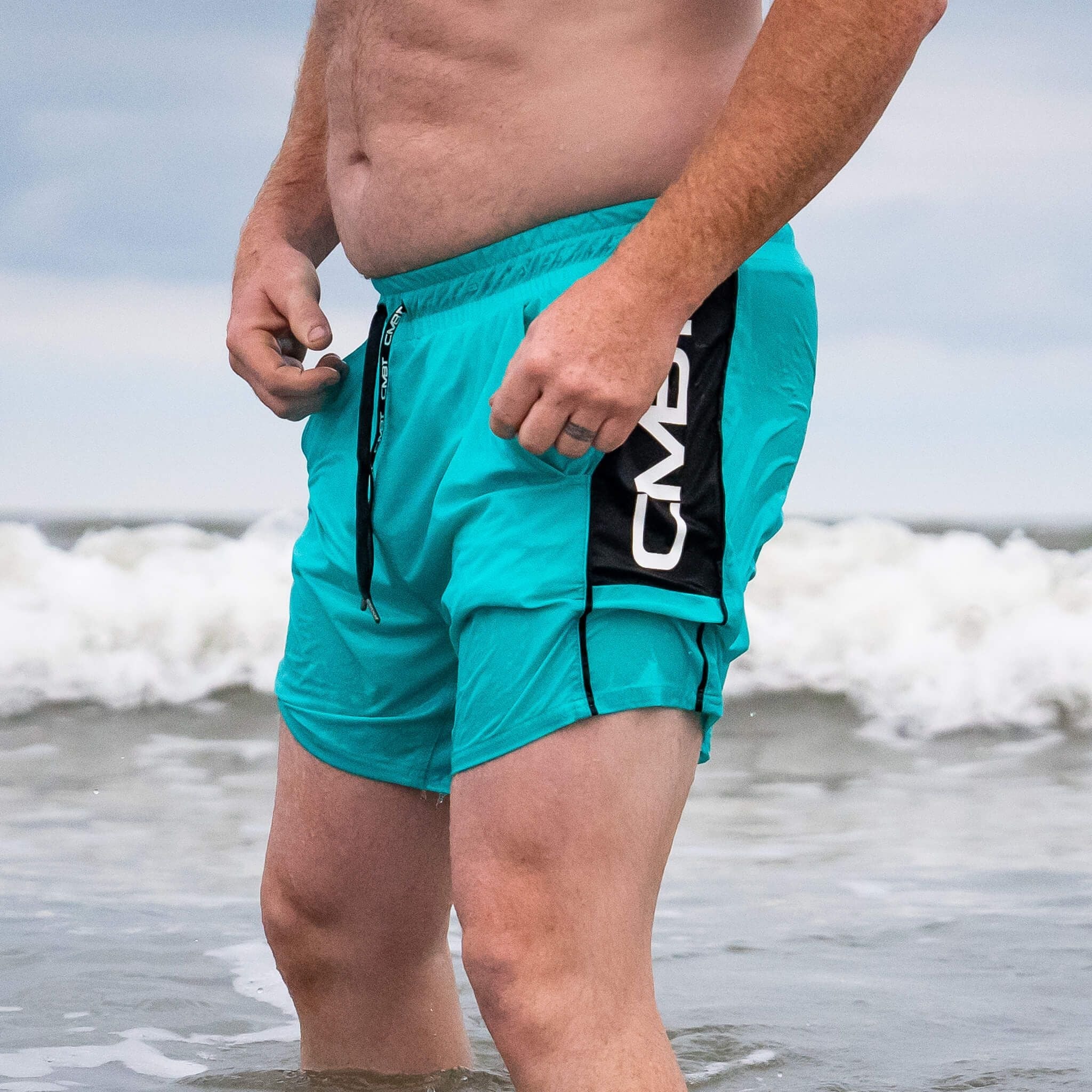 Herren Badeshorts ohne Innenhose | 15 cm