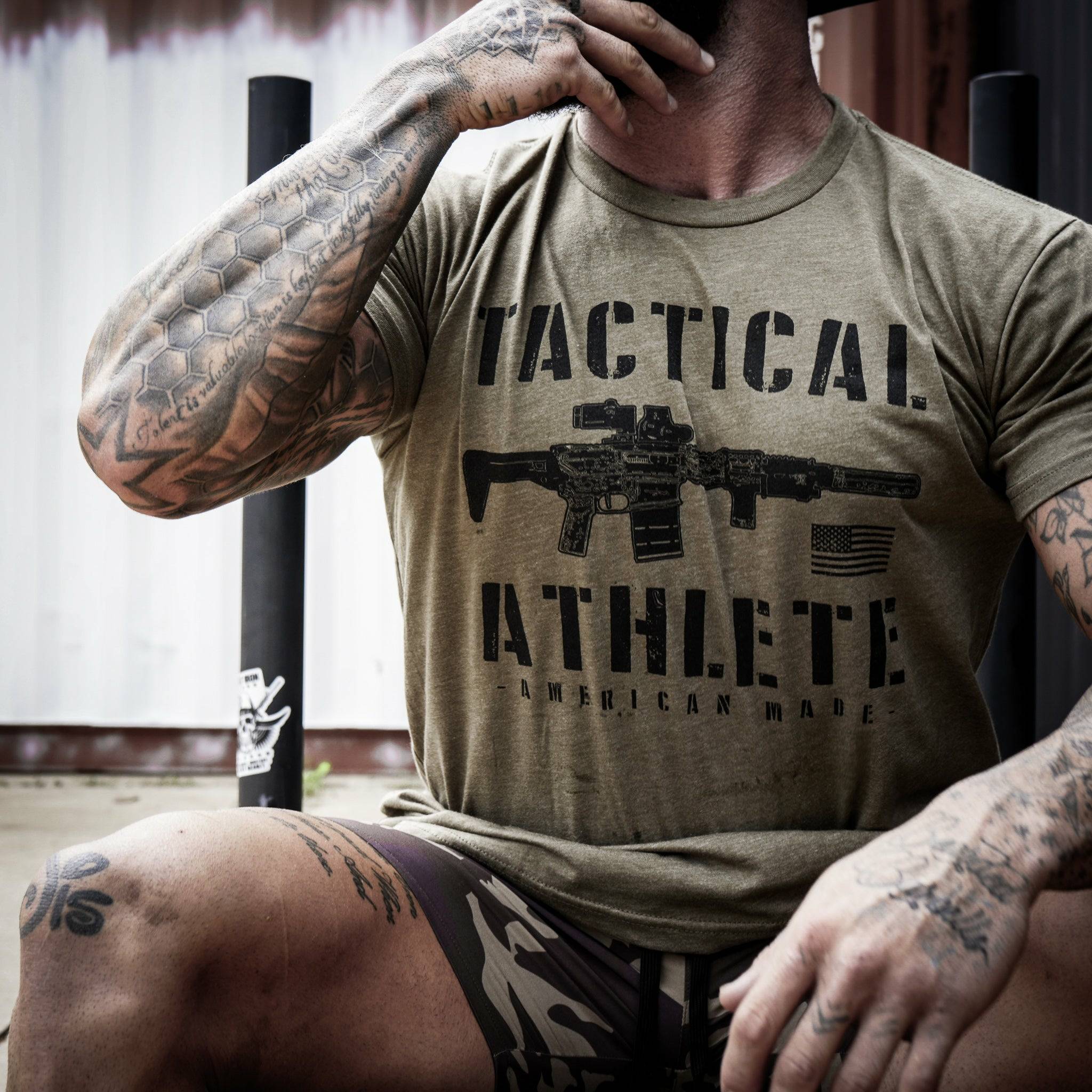 TACTICAL ATHLETE HERREN-T-SHIRT, HERGESTELLT IN AMERIKA