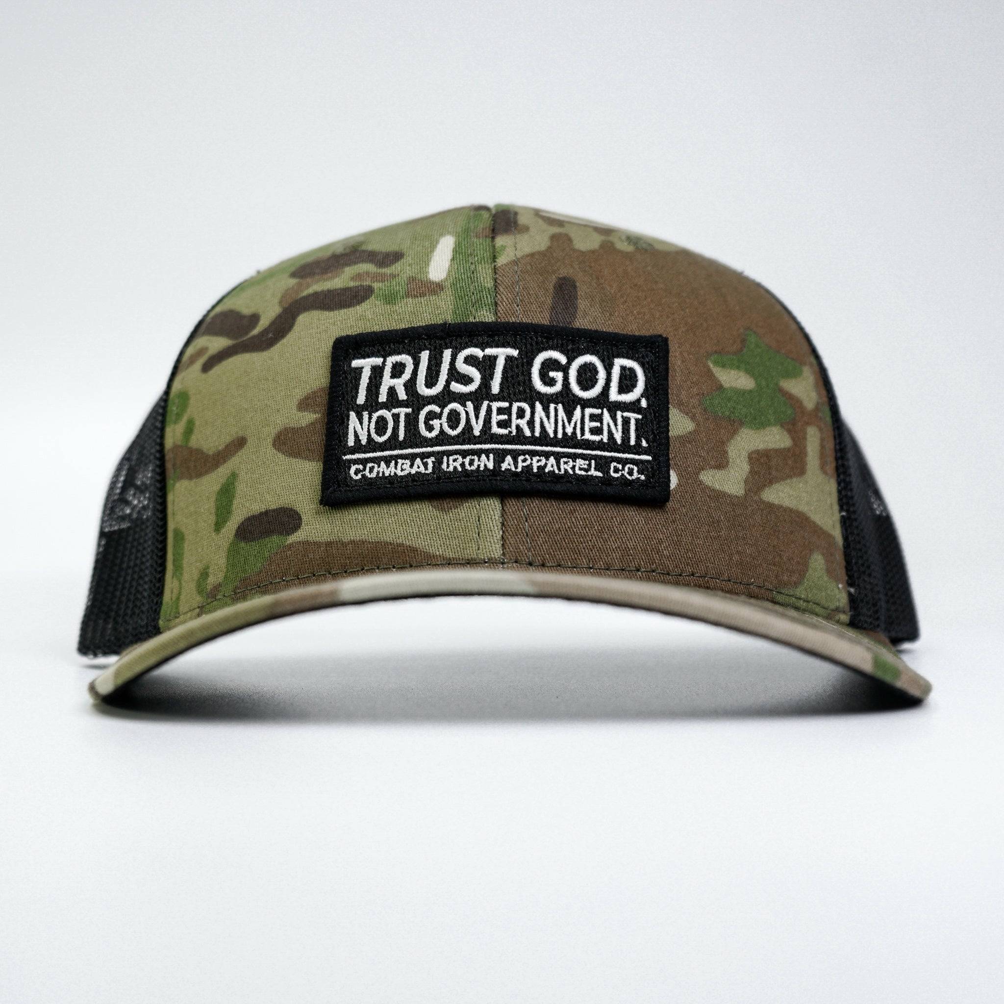 Vertraue Gott. Nicht der Regierung. Mid-Profile Mesh Snapback